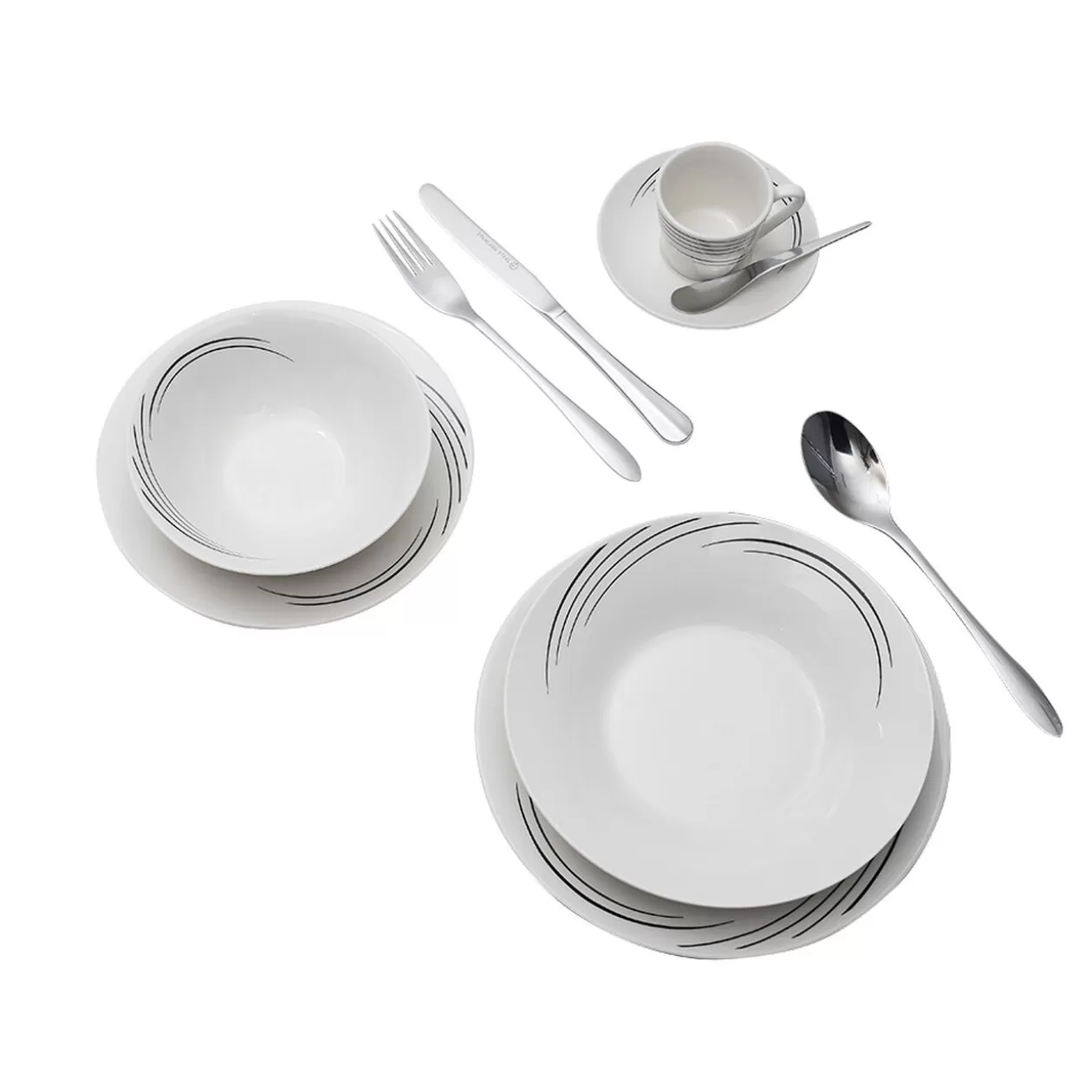 Service à vaisselle en porcelaine 48 pièces>Gifi Shop