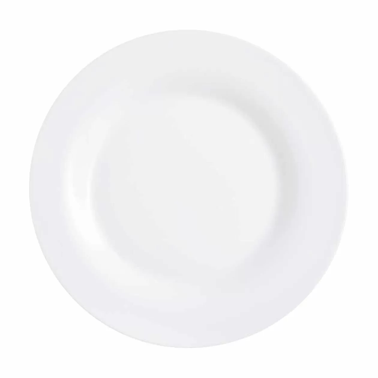 Service vaisselle Luminarc lot de 12 assiettes plates rondes uni blanc>Gifi Best