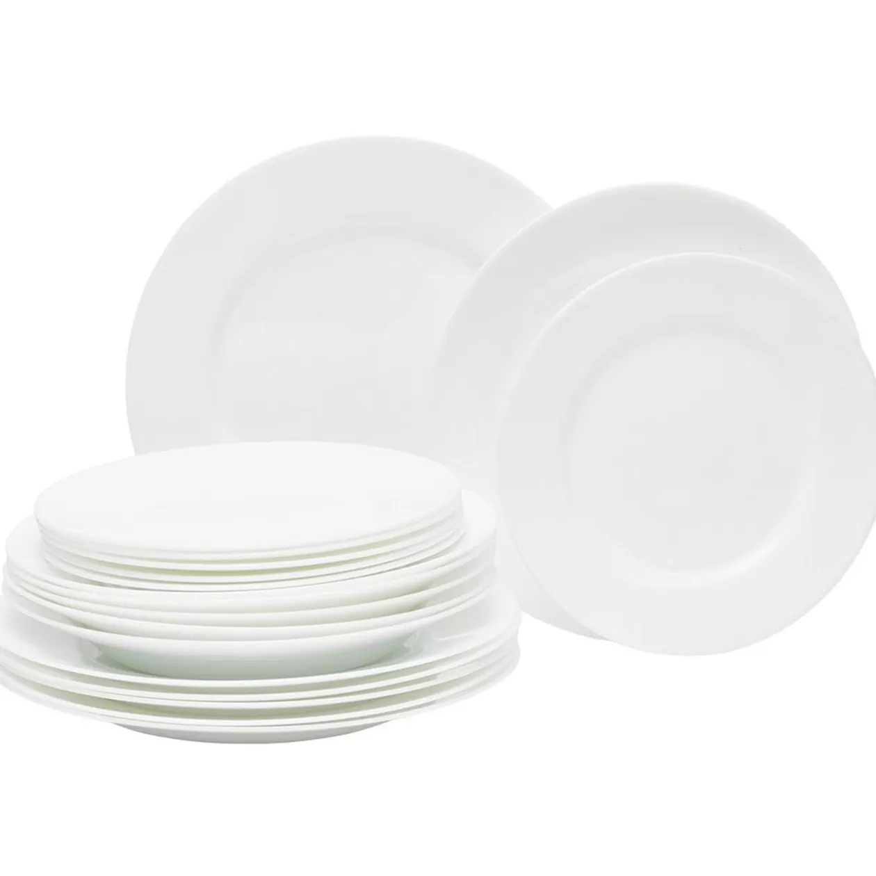 Service vaisselle Luminarc verre blanc 18 pièces>Gifi Sale