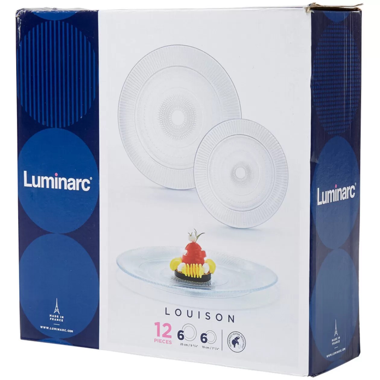 Service vaisselle transparent Louison Luminarc 12 pièces>Gifi Cheap