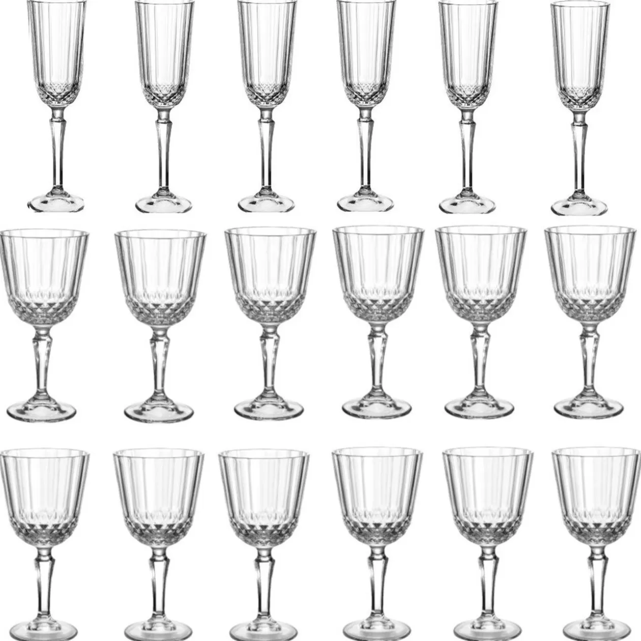Service verre à pied Diony x 18>Gifi Sale
