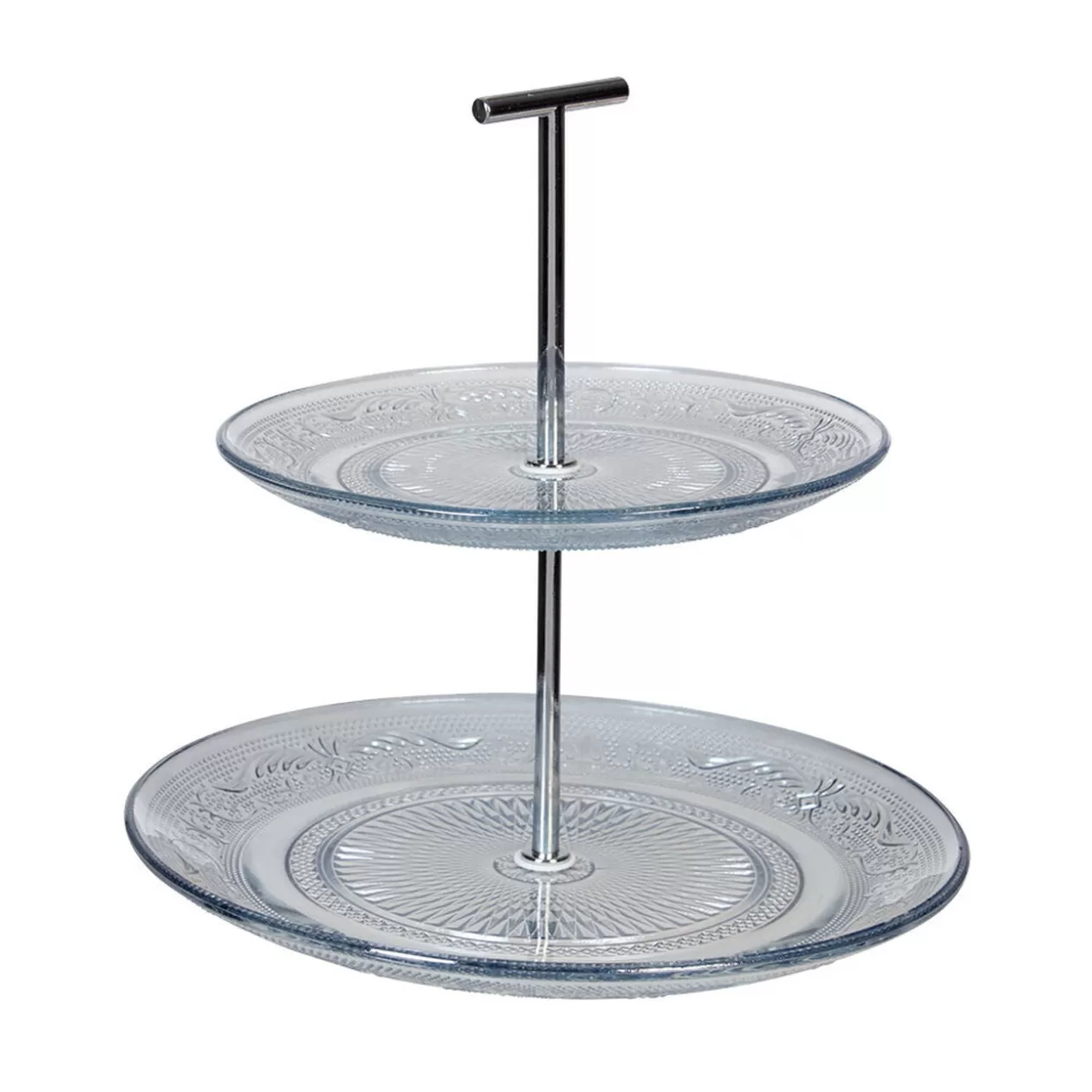Serviteur double étage en verre>Gifi Store