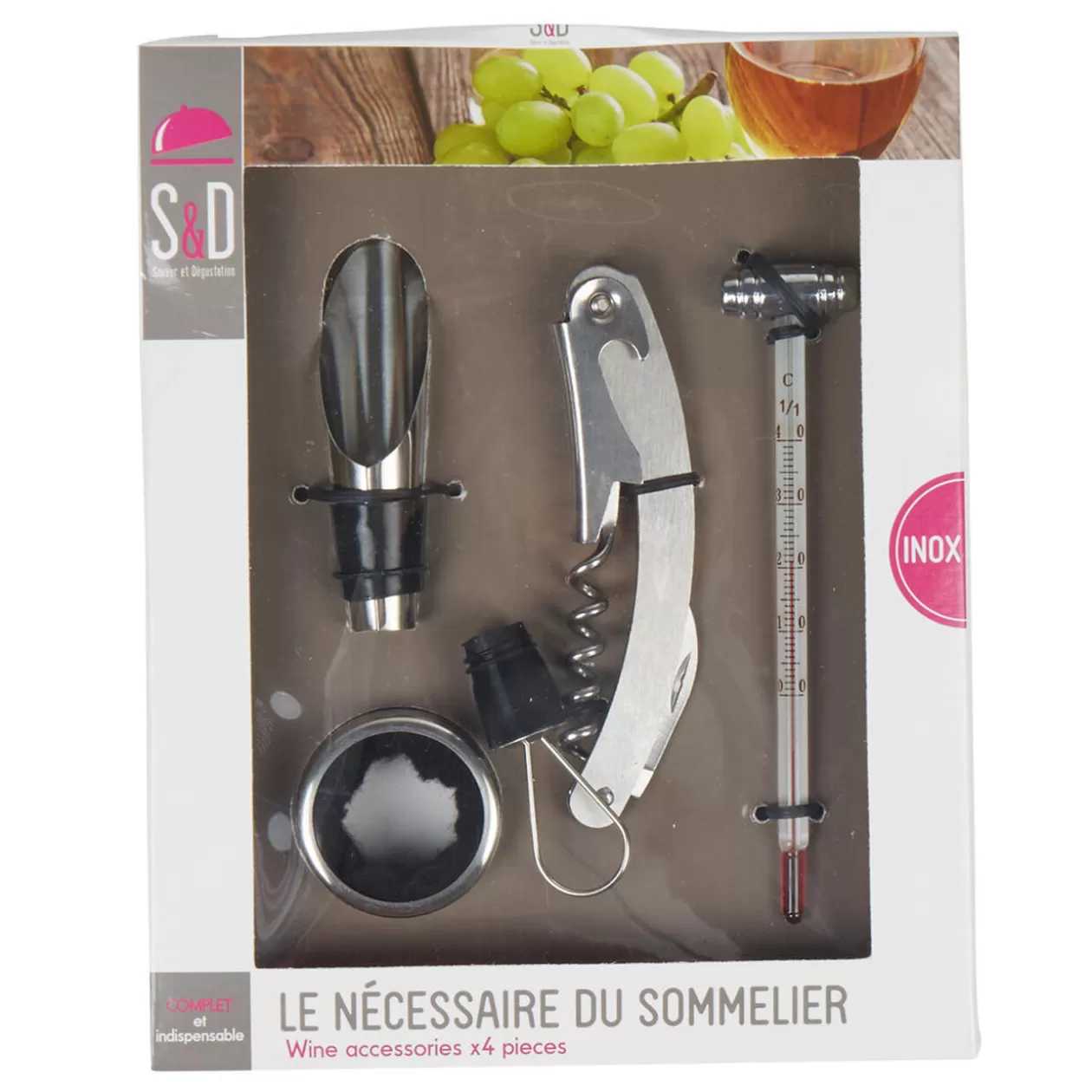 Set accessoire du vin x4>Gifi Flash Sale