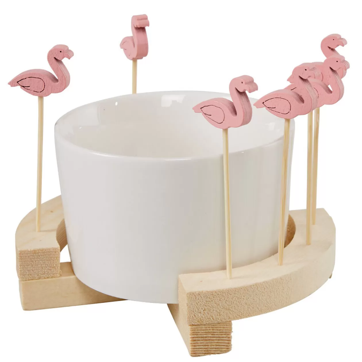Set apéritif Aloha coupelle et pique flamant rose x 8>Gifi Cheap