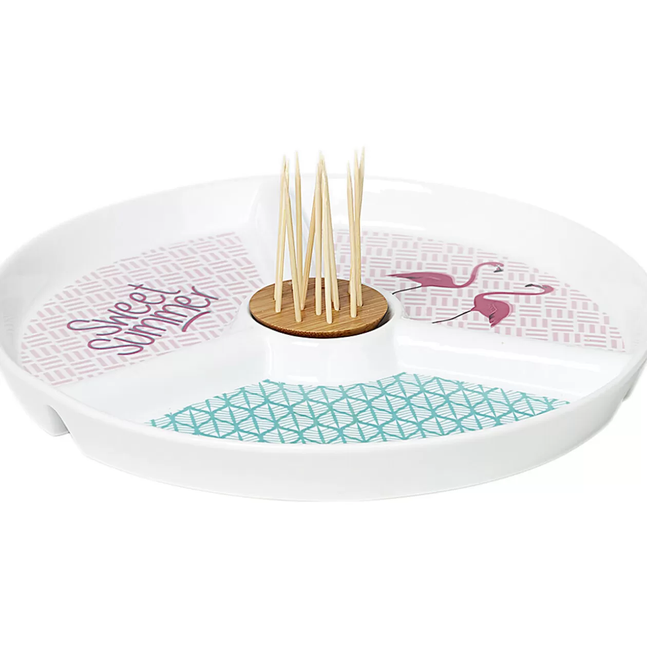 Set apéritif porcelaine design flamant rose>Gifi Cheap