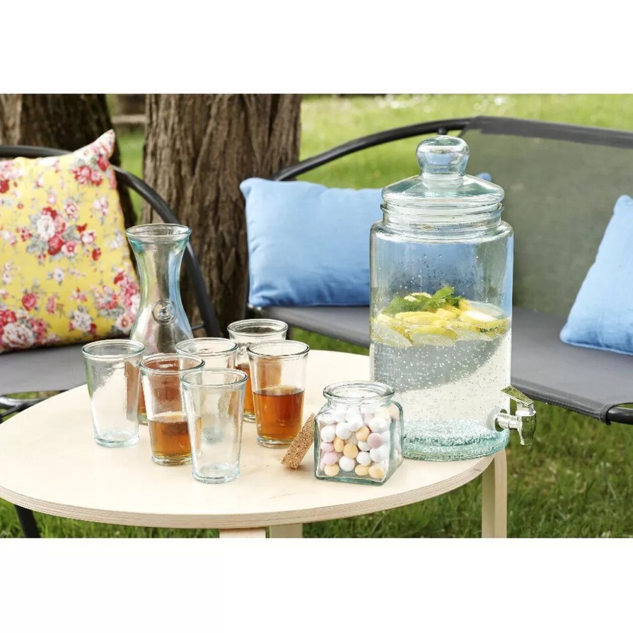 Set carafe et 6 verres transparents>Gifi Sale