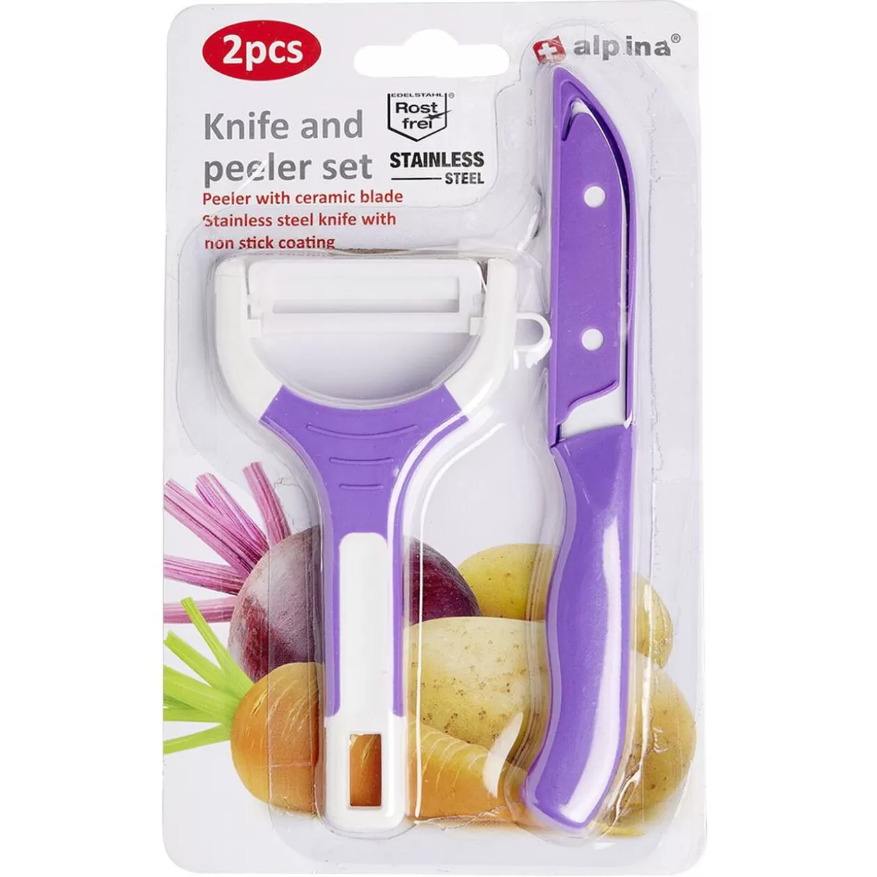 Gifi Set Couteau + Éplucheur L12 cm< Préparation Culinaire