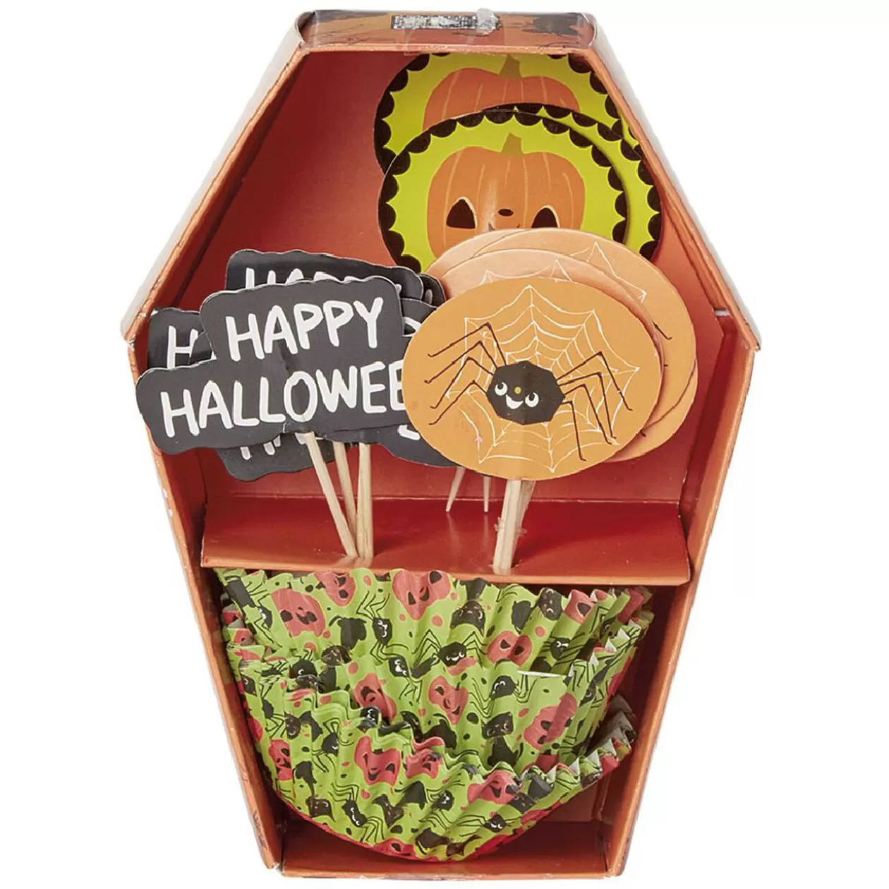Gifi Set de caissettes à muffin + piques décor Halloween - 24 pièces< Cuisson