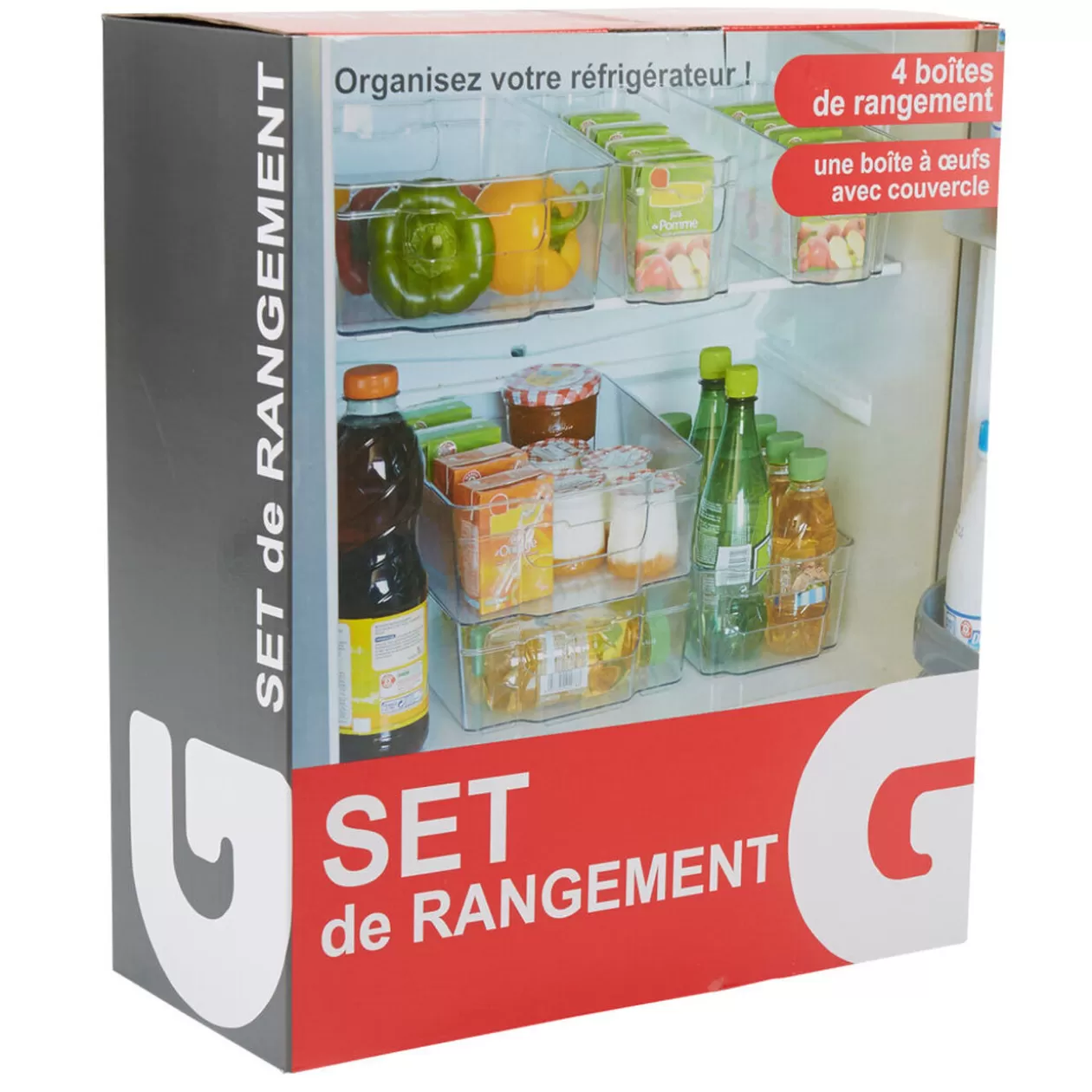 Gifi Set de rangement frigo< Conservation Alimentaire