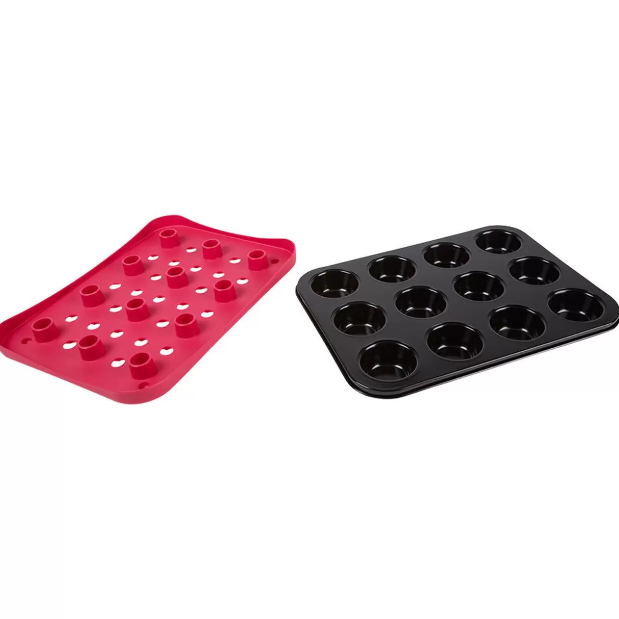 Gifi Set moule à muffins avec fond amovible et plateau< Cuisson