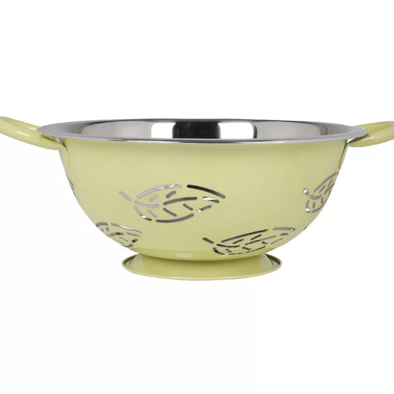 Gifi Set passoire, saladier, porte-ustensiles vert design feuille< Préparation Culinaire