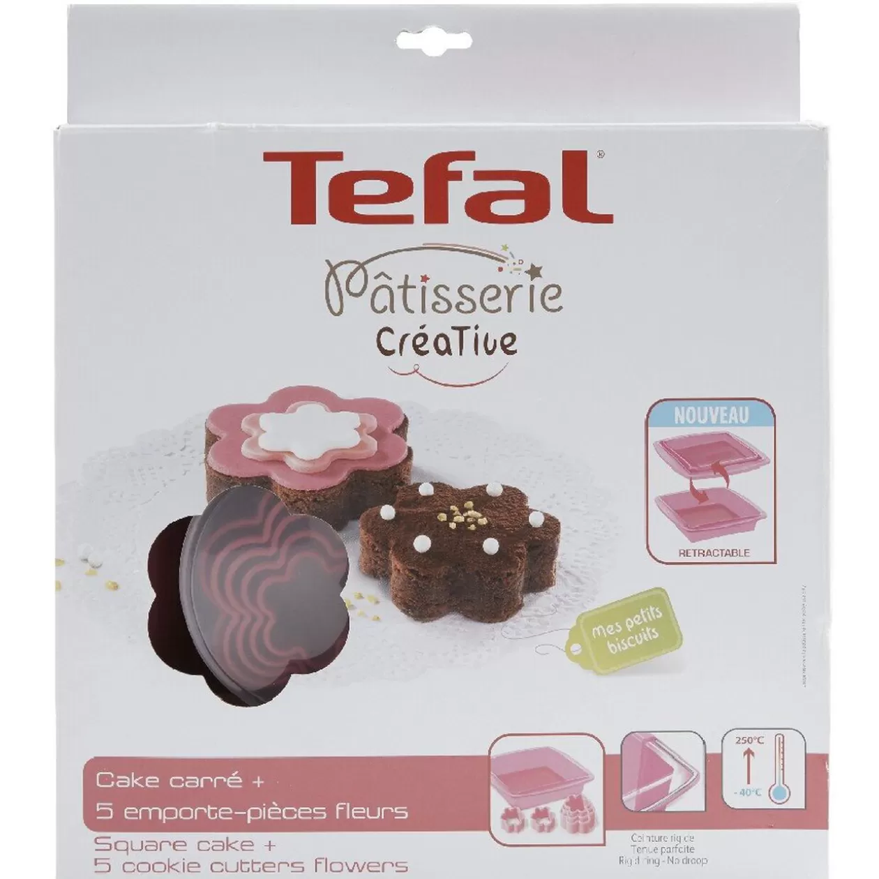 Gifi Set patisserie créative Téfal moule silicone emporte pièces< Cuisson