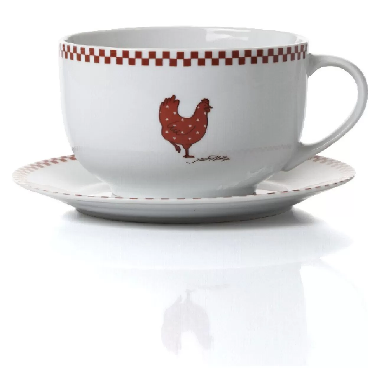 Gifi Set petit déjeuner en porcelaine design poule< Vaisselle Et Accessoires De Table