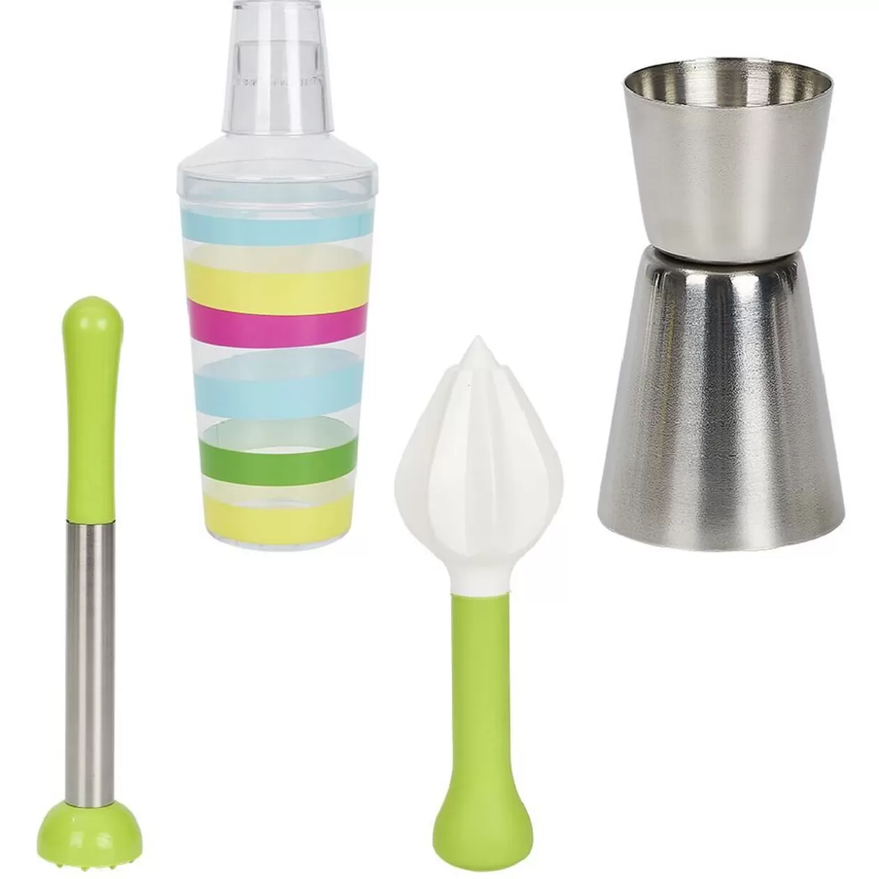 Set préparation cocktail 4 accessoires>Gifi Shop