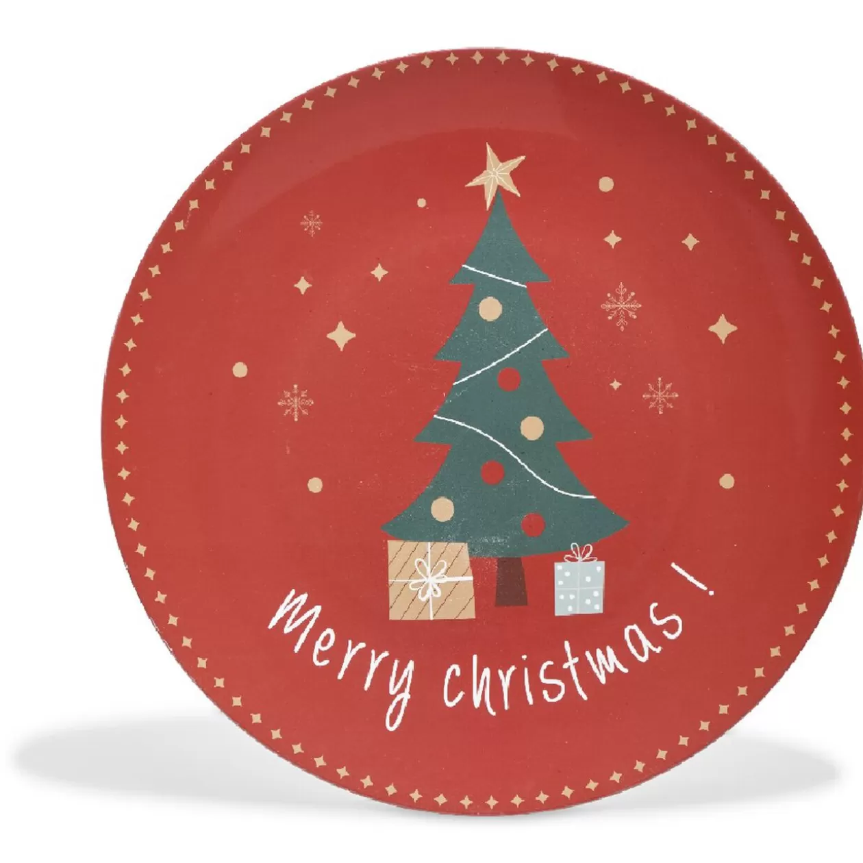Sous assiette décoration rouge motif sapin "Merry Christmas">Gifi Flash Sale