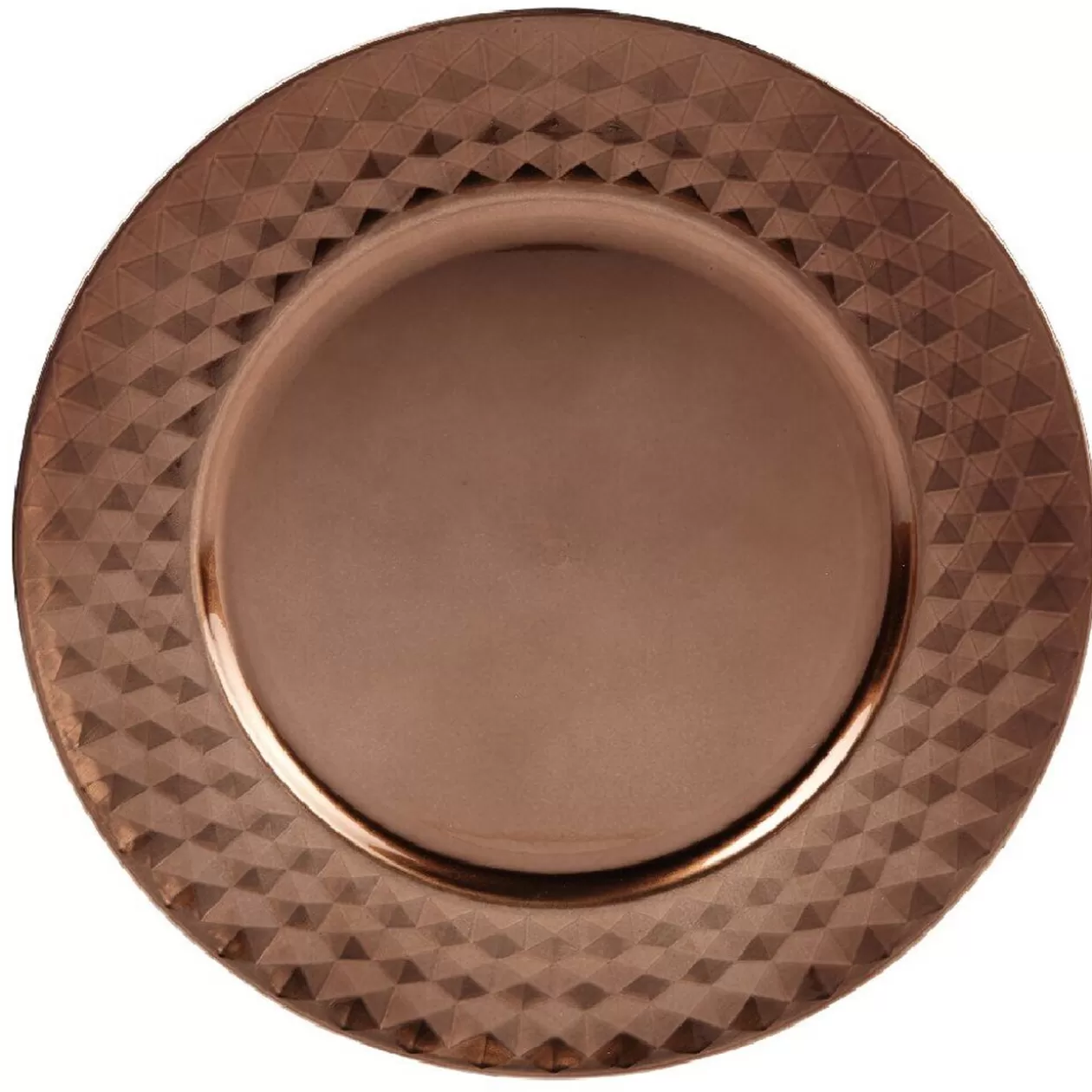 Gifi Sous assiette plastique cuivré effet diamant< Vaisselle Et Accessoires De Table