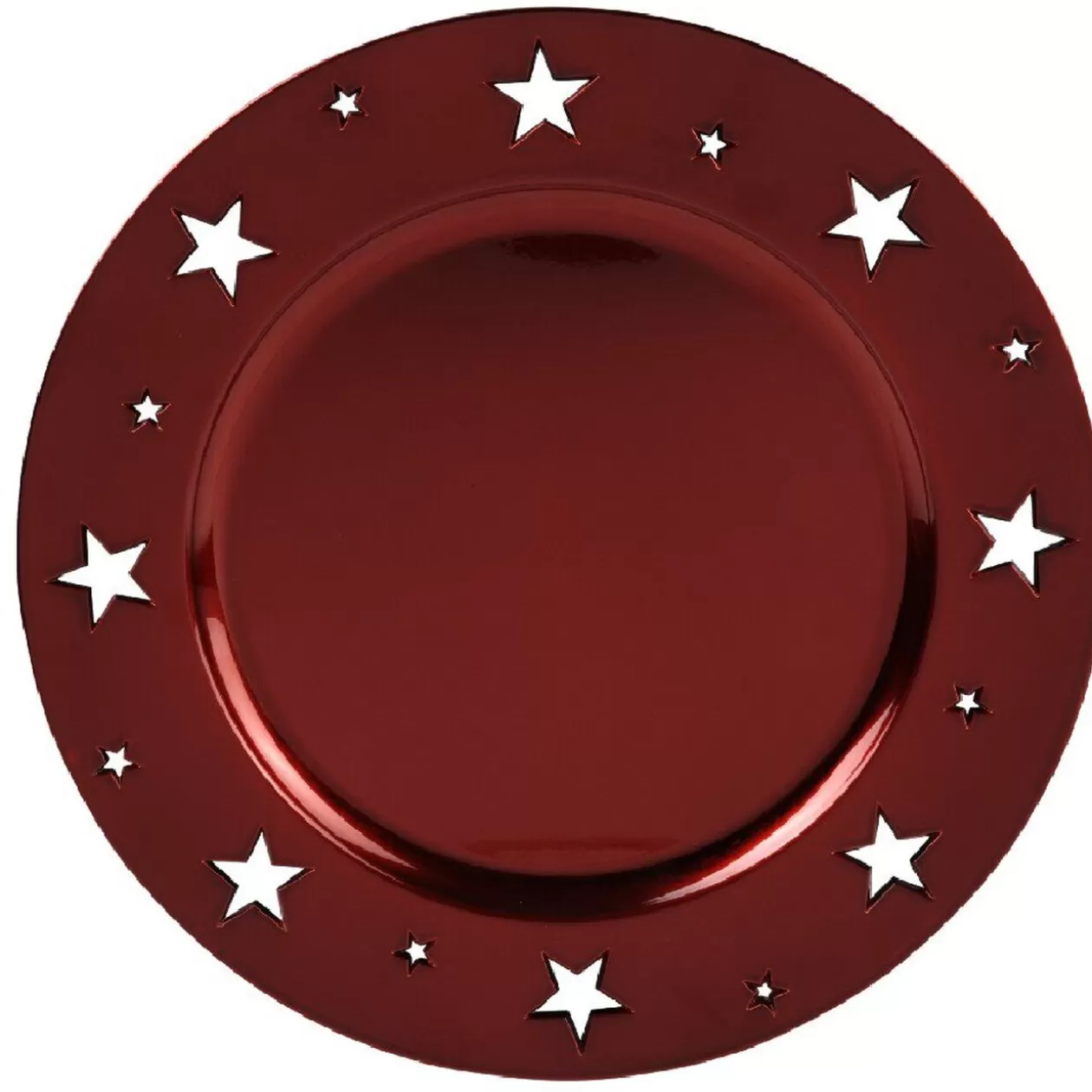 Gifi Sous assiette plastique rouge motif étoiles< Vaisselle Et Accessoires De Table