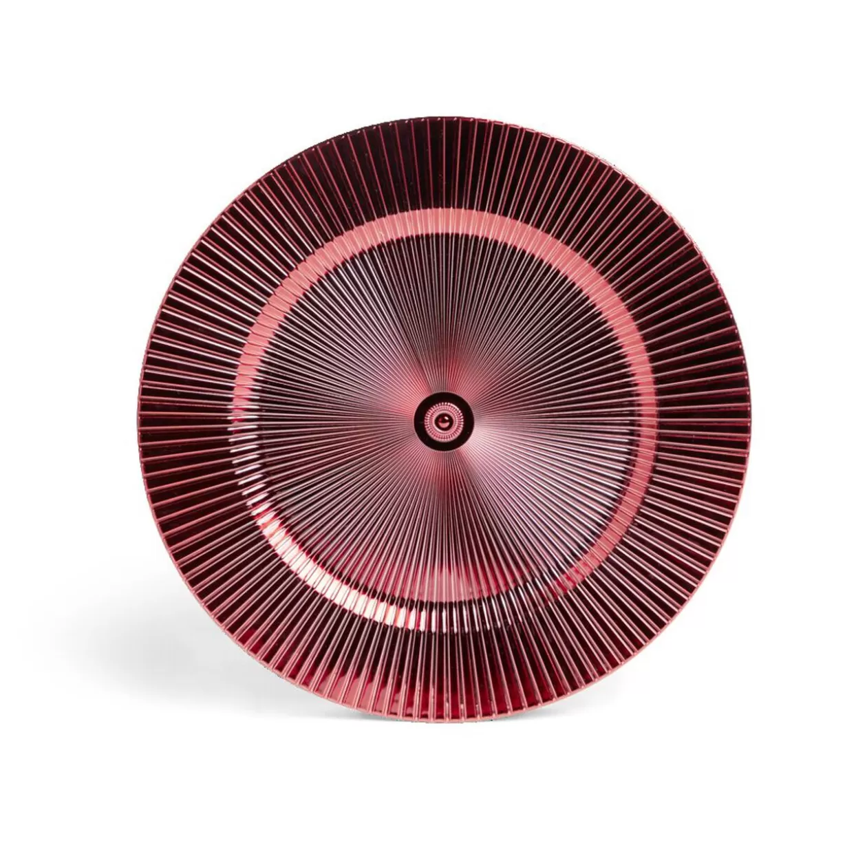 Gifi Sous assiette rond strié rouge Ø33cm< Vaisselle Et Accessoires De Table