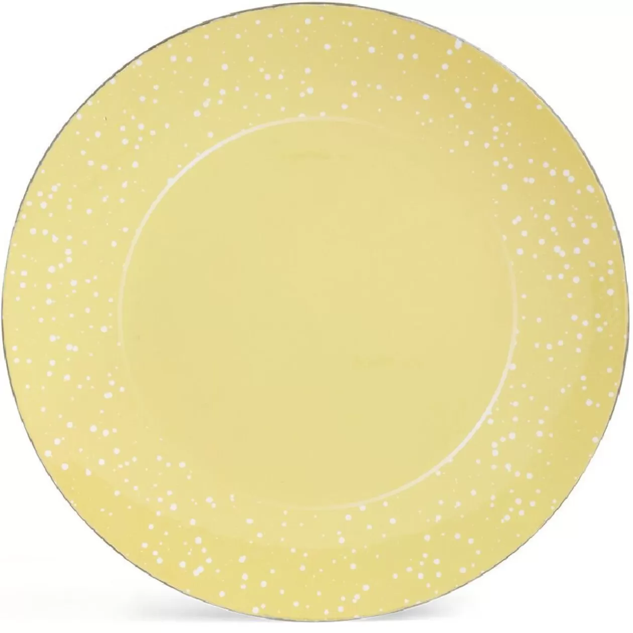 Sous assiette ronde doré et blanc Ø33cm>Gifi Discount