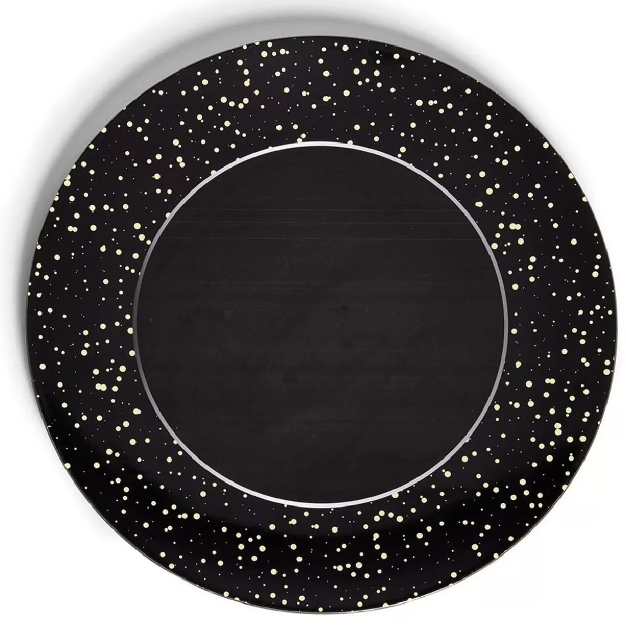 Sous assiette ronde noir et doré Ø33cm>Gifi Cheap