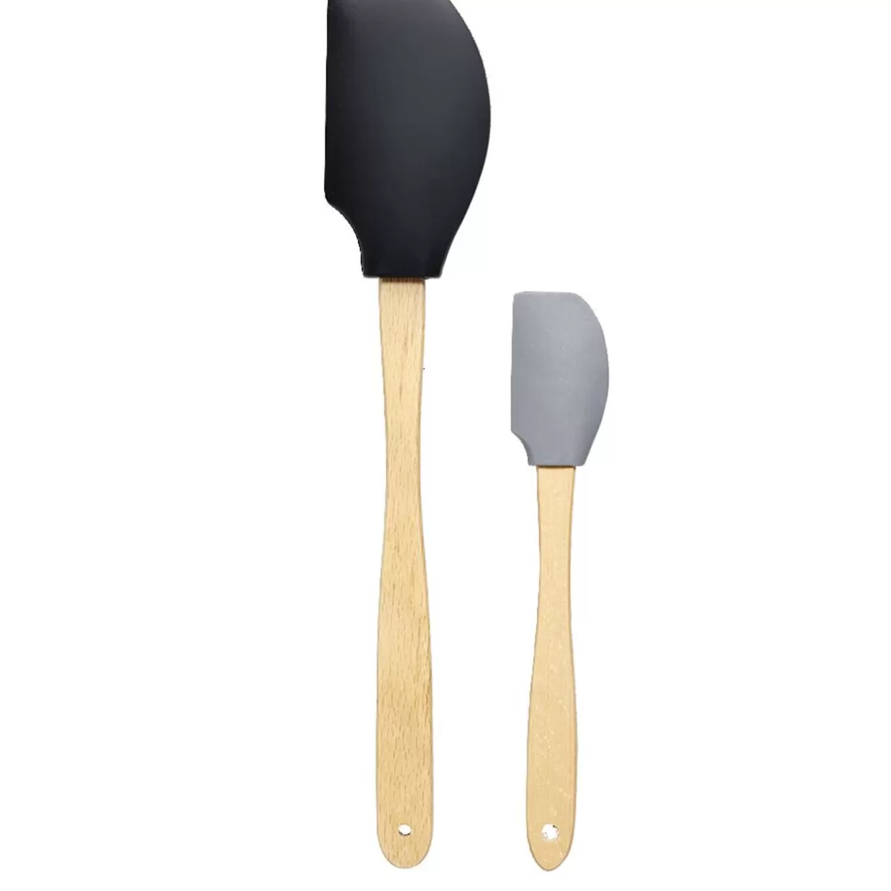 Gifi Spatule en silicone avec manche en bois x2< Préparation Culinaire