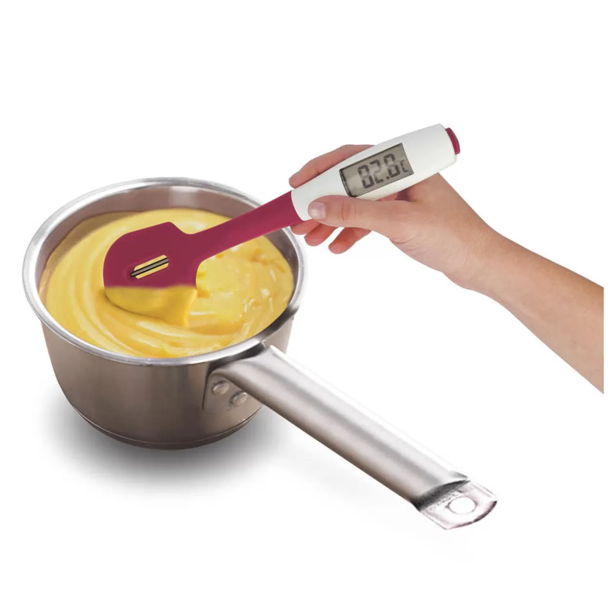 Gifi Spatule Metaltex thermomètre à sonder 2 en 1< Préparation Culinaire
