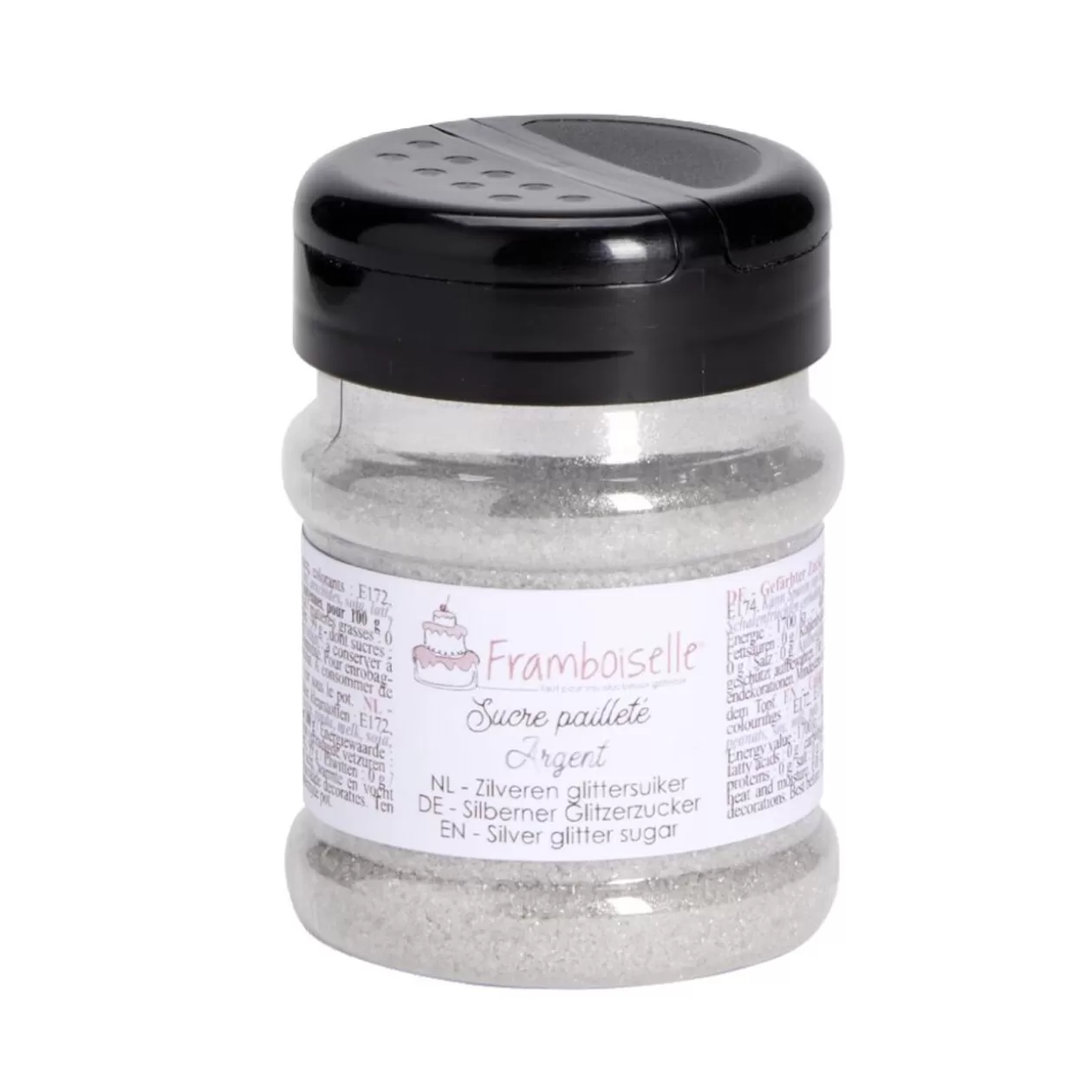 Gifi Sucre pailleté argenté Framboiselle 160gr< Préparation Culinaire
