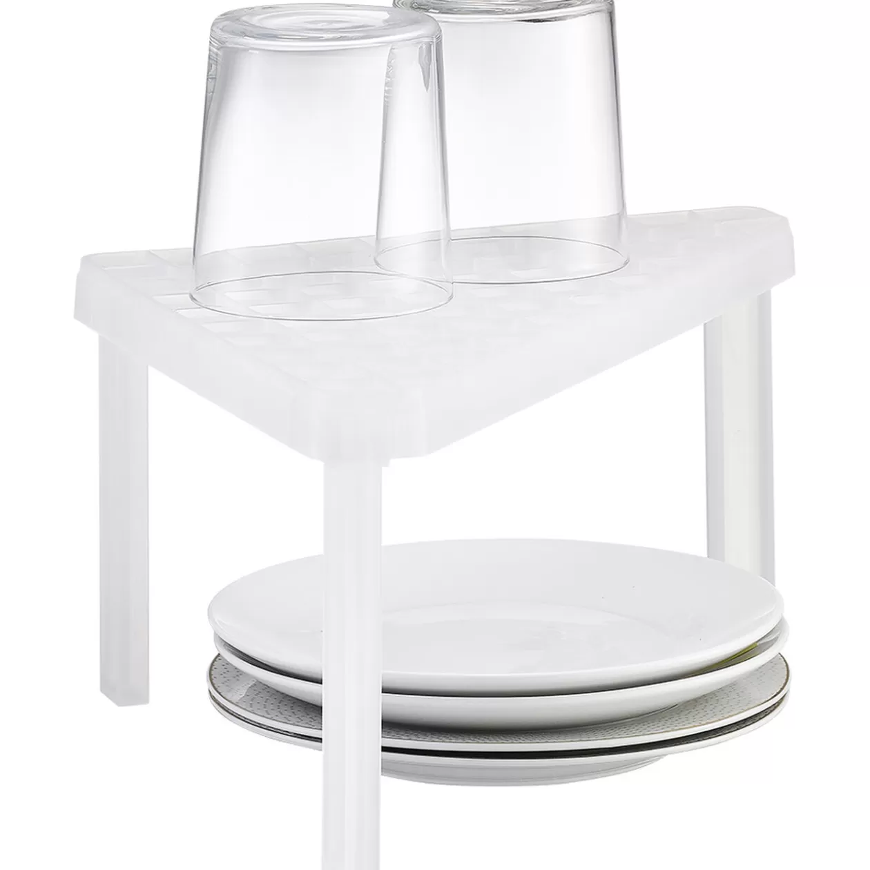 Gifi Étagère d'angle cuisine plastique blanc< Rangement De Cuisine