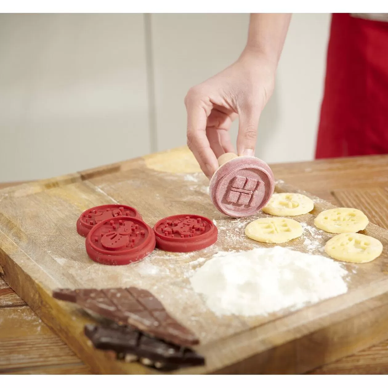 Gifi Tampon à pâtisserie 4 décors Noël< Cuisson