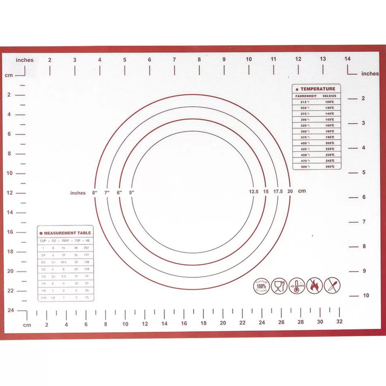 Gifi Tapis à pâtisserie en silicone< Préparation Culinaire