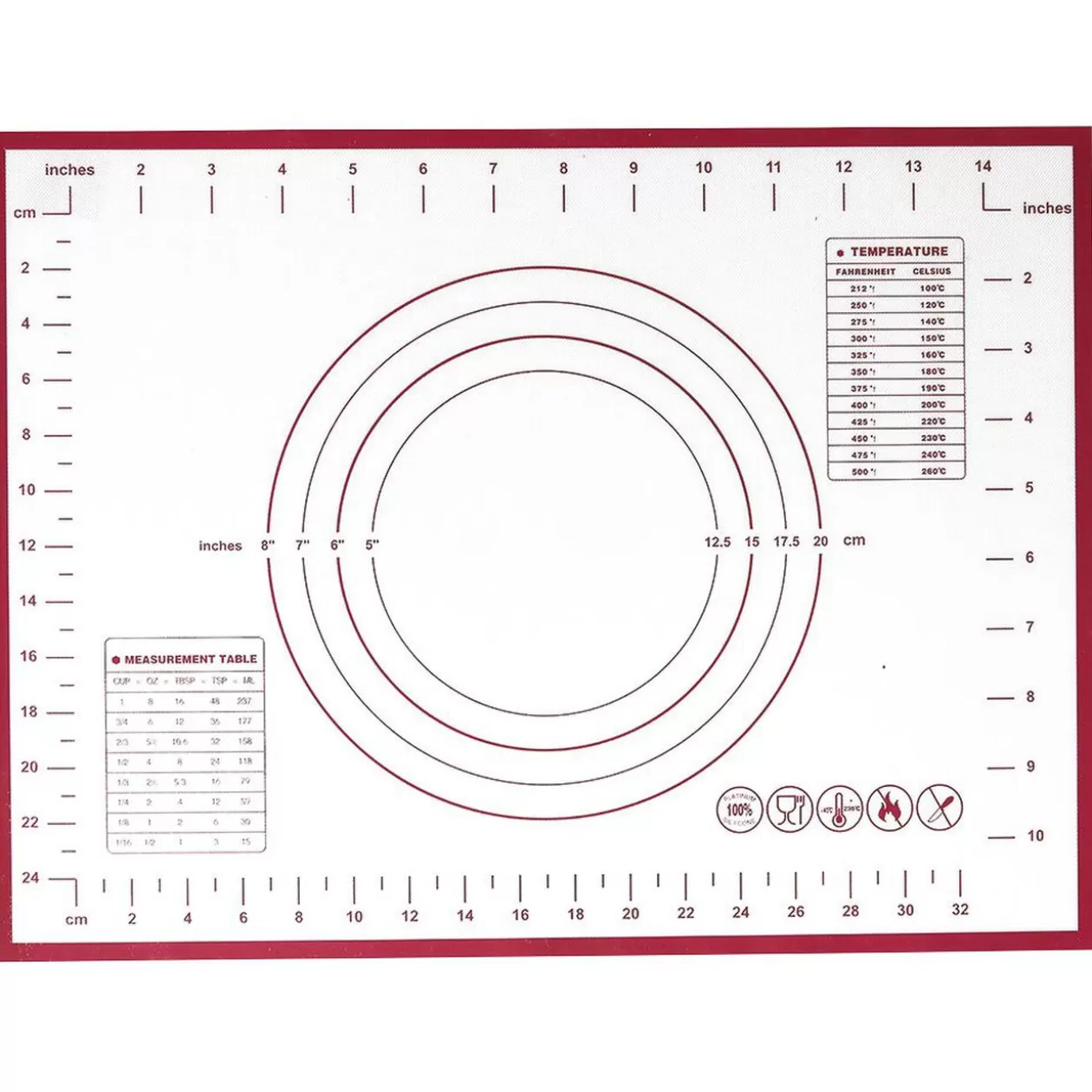Gifi Tapis de pâtisserie en silicone< Préparation Culinaire