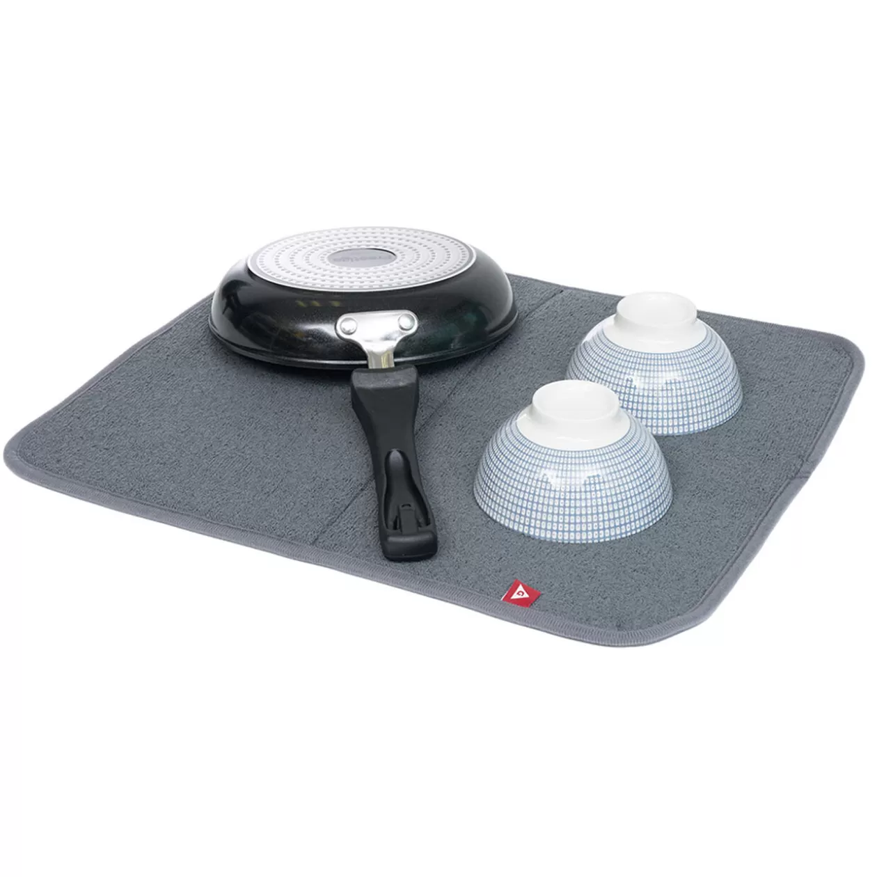 Gifi Tapis égouttoir gris pour évier 45x39cm< Rangement De Cuisine