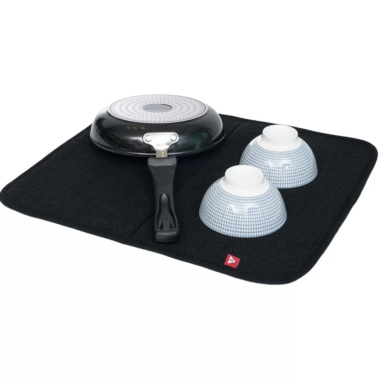 Gifi Tapis égouttoir noir pour évier 45x39cm< Rangement De Cuisine