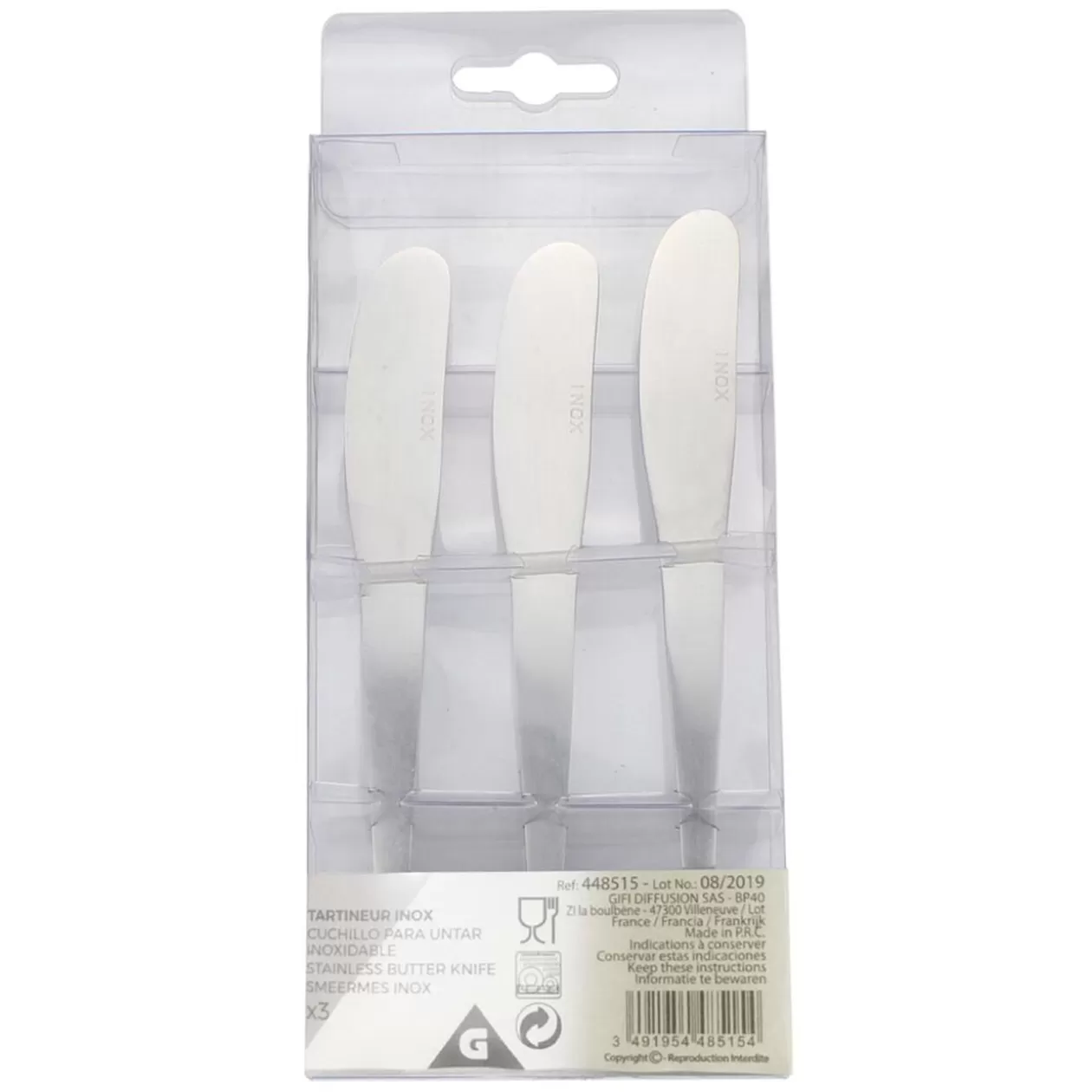 Gifi Tartineur inox x3< Préparation Culinaire