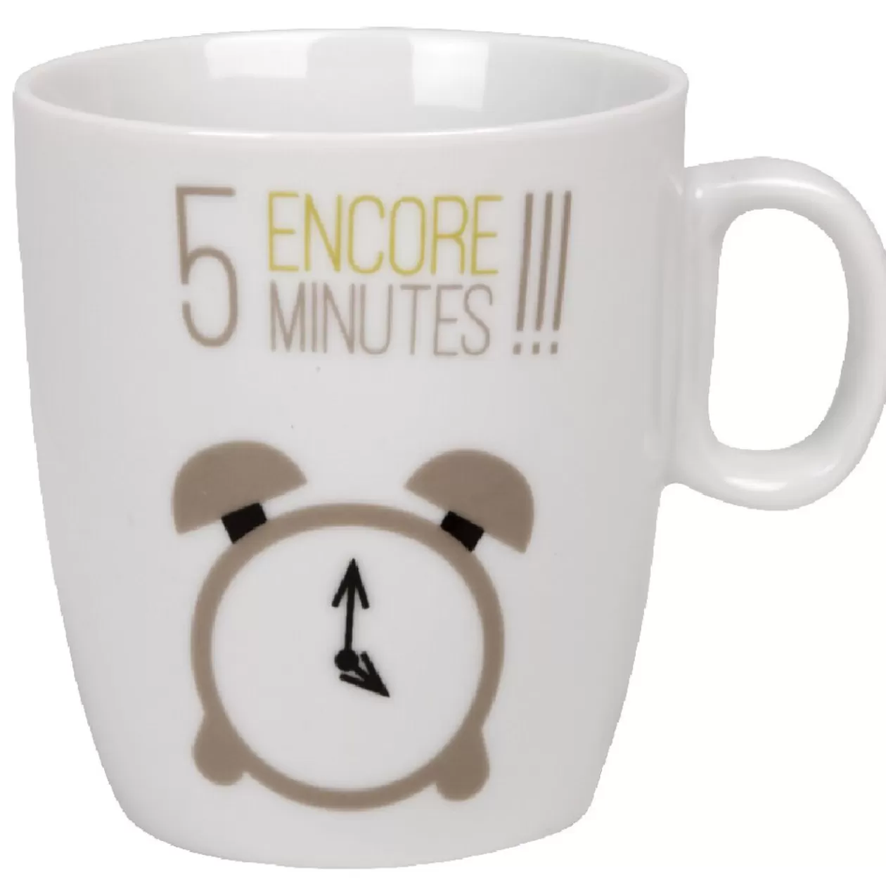 Tasse à café blanc motif réveil>Gifi Flash Sale