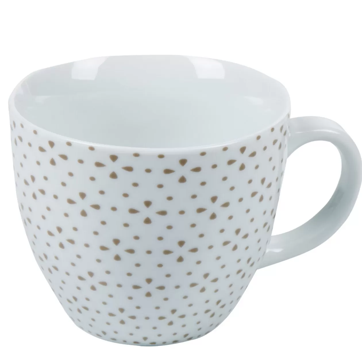 Tasse à café blanche à motif taupe>Gifi Clearance