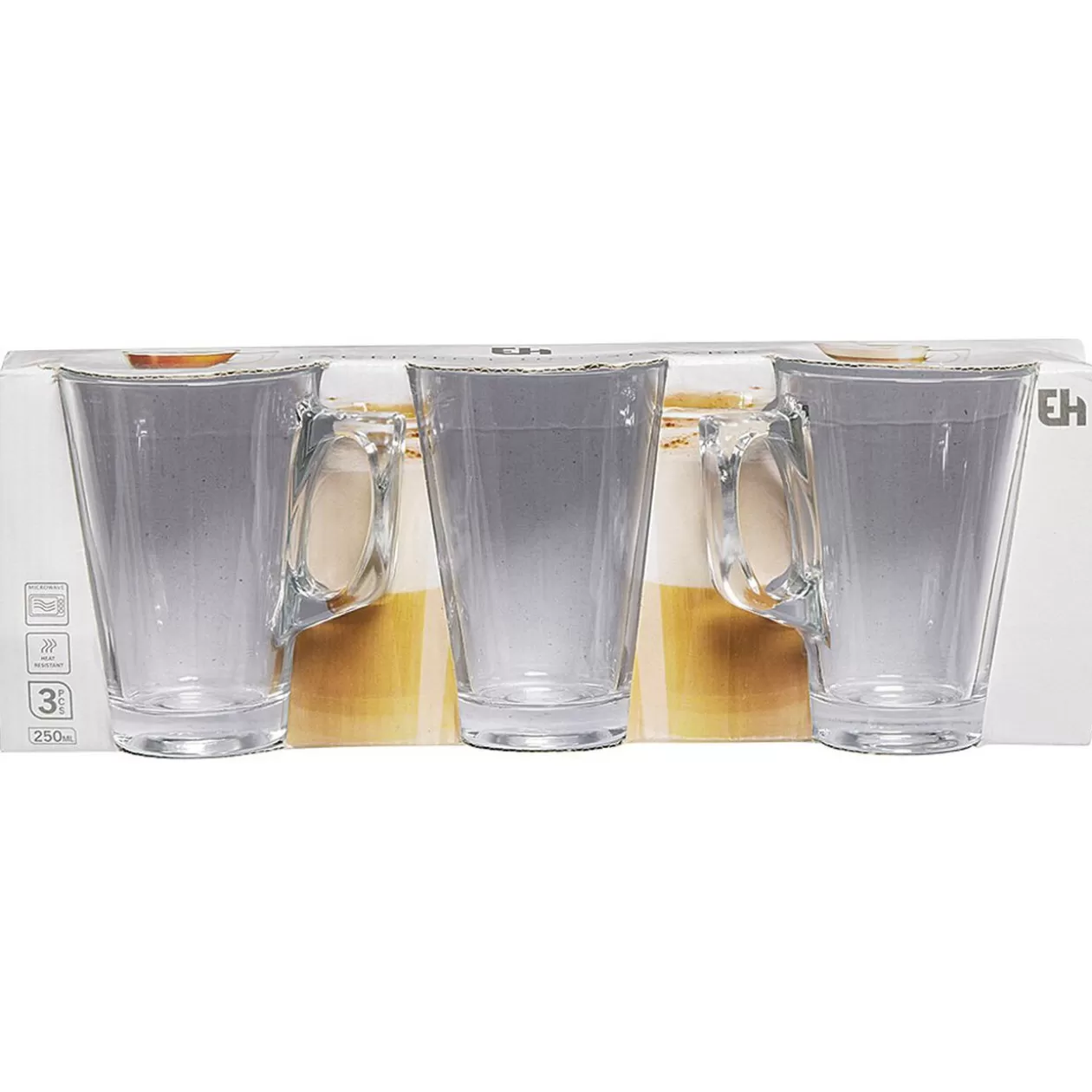 Tasse à café en verre transparent x3>Gifi Online