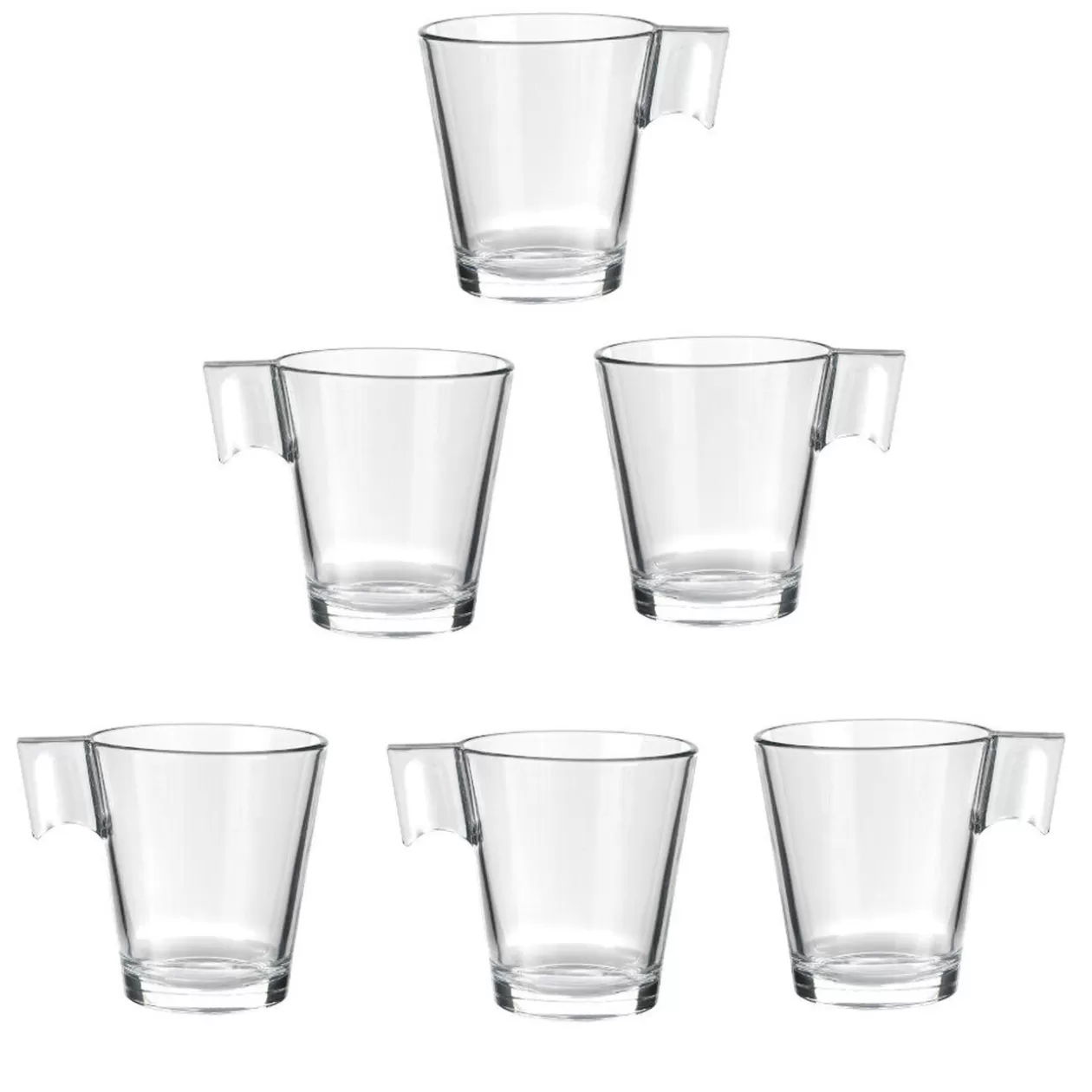 Gifi Tasse à café Luminarc transparente x 6< Vaisselle Et Accessoires De Table