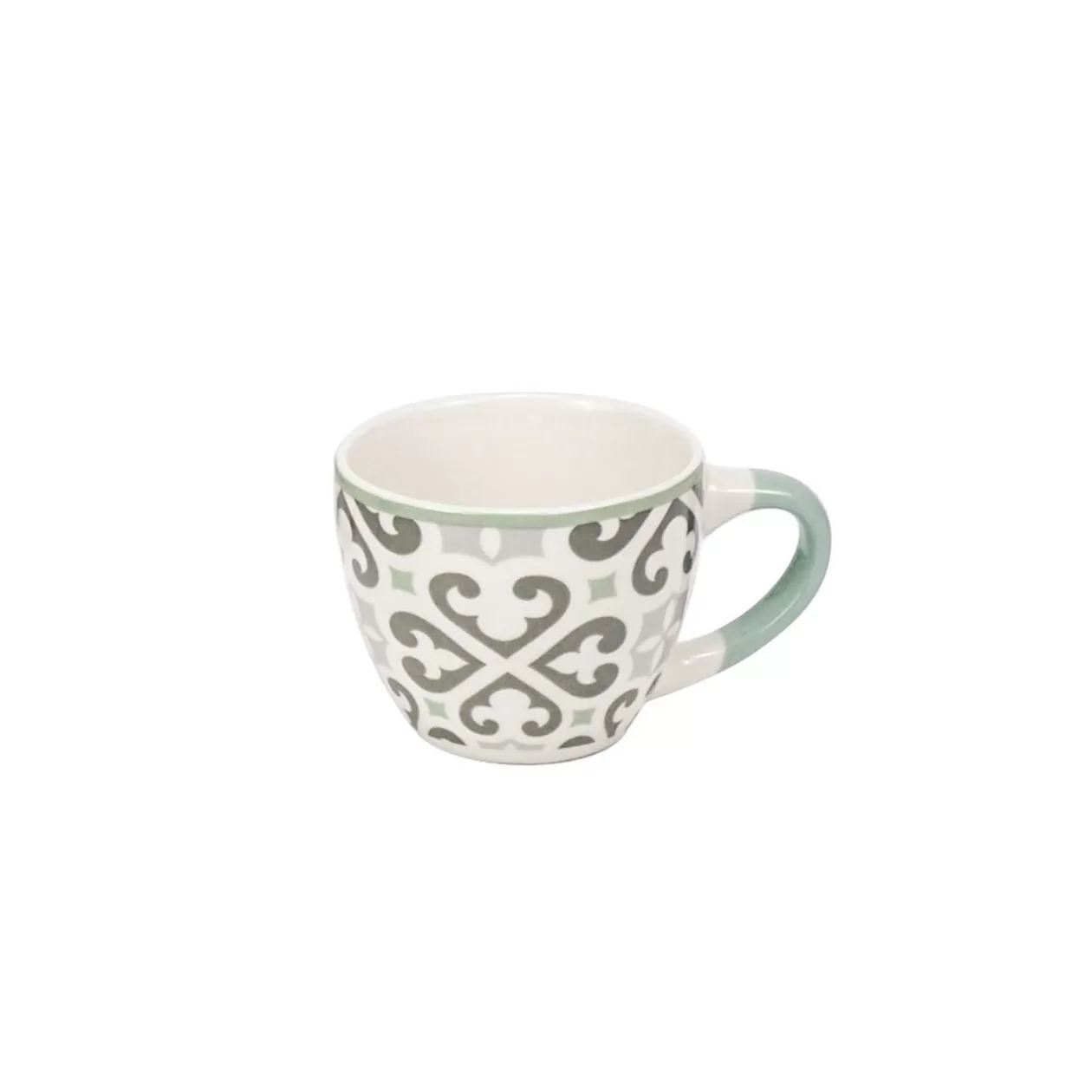 Tasse à expresso en porcelaine motif Carreau de ciment gris 9 cl>Gifi Clearance