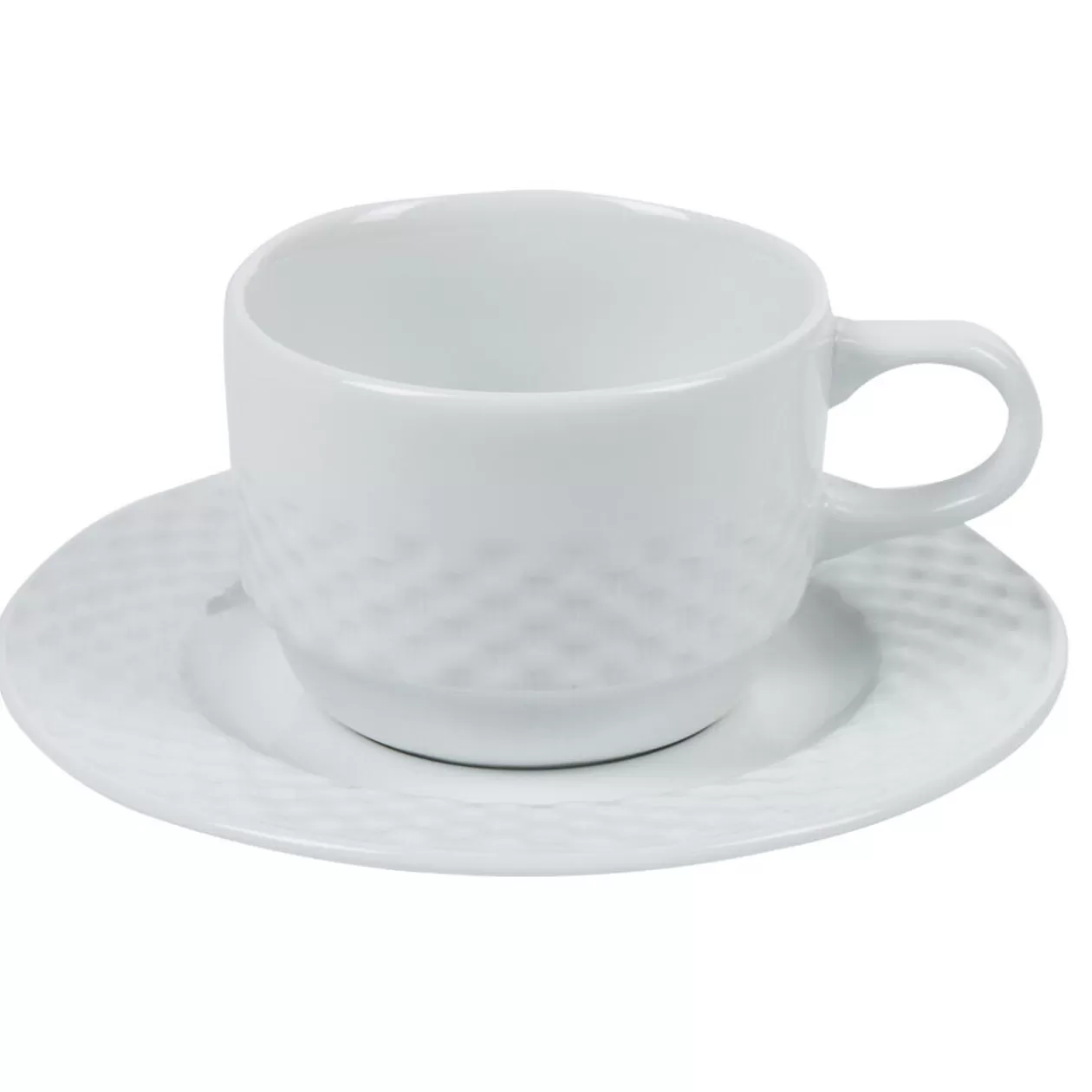 Tasse à thé blanche aile damassée>Gifi Fashion