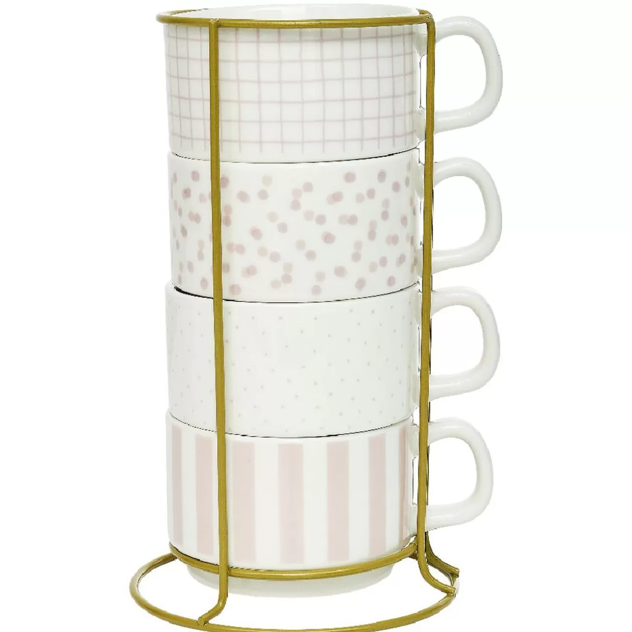 Tasse empilable motif assorti 23cl x4>Gifi Store