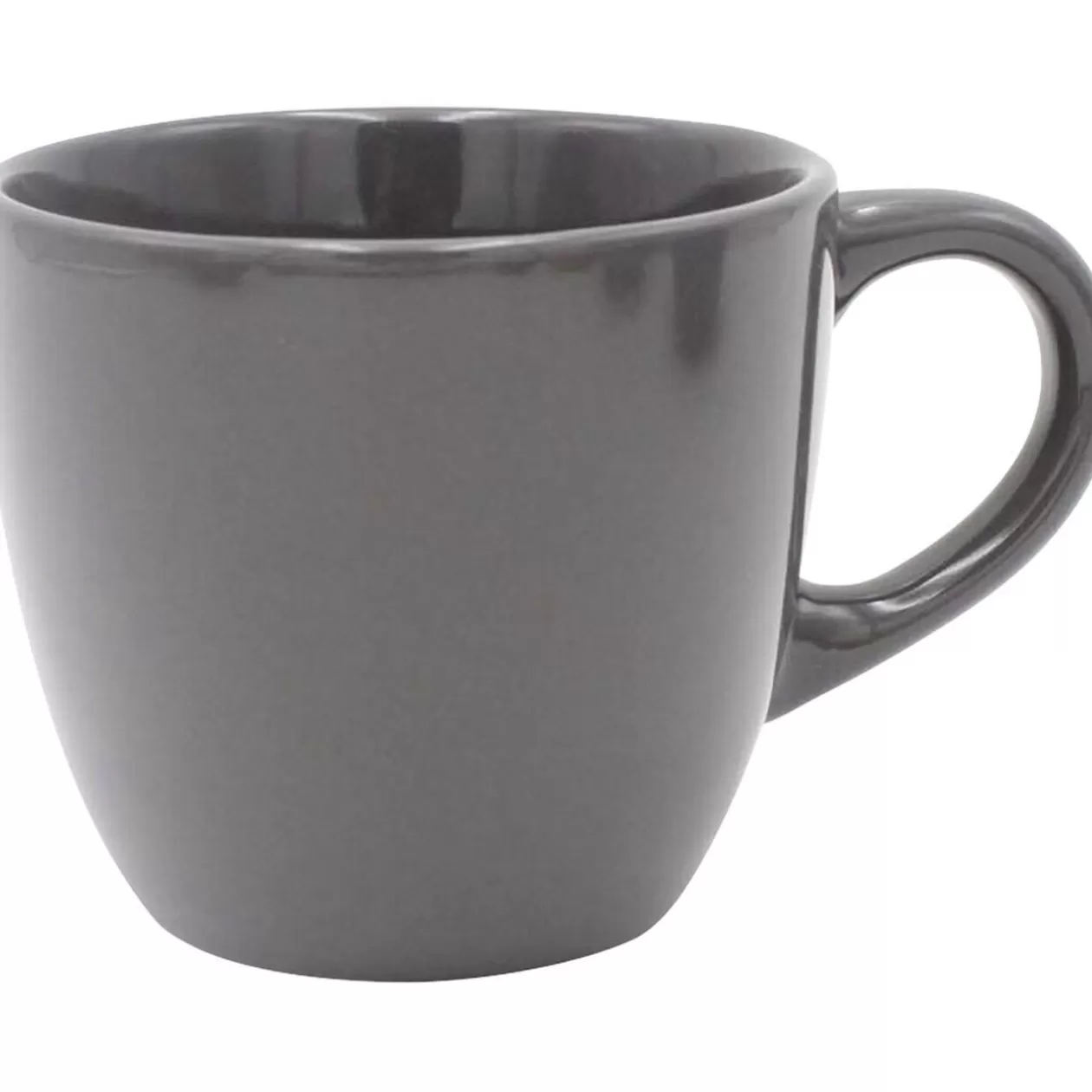 Tasse en faïence 22 cl uni gris brillant>Gifi Best
