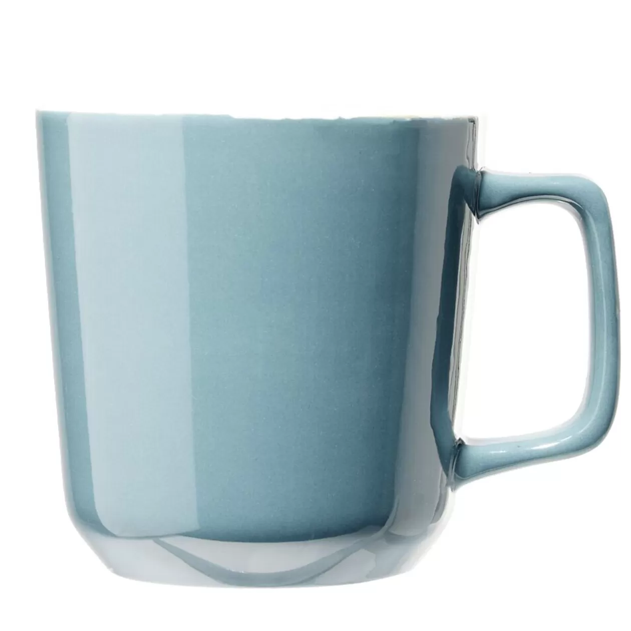 Gifi Tasse en grès carrée bleu avec anse Ø9,4xH10cm 420ml< Vaisselle Et Accessoires De Table
