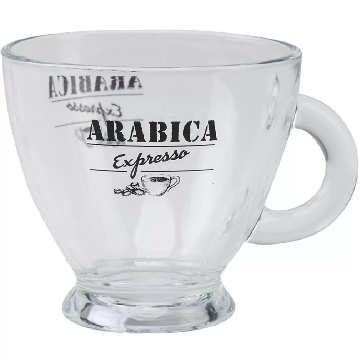 Tasse en verre transparent design café 23 cl>Gifi Best