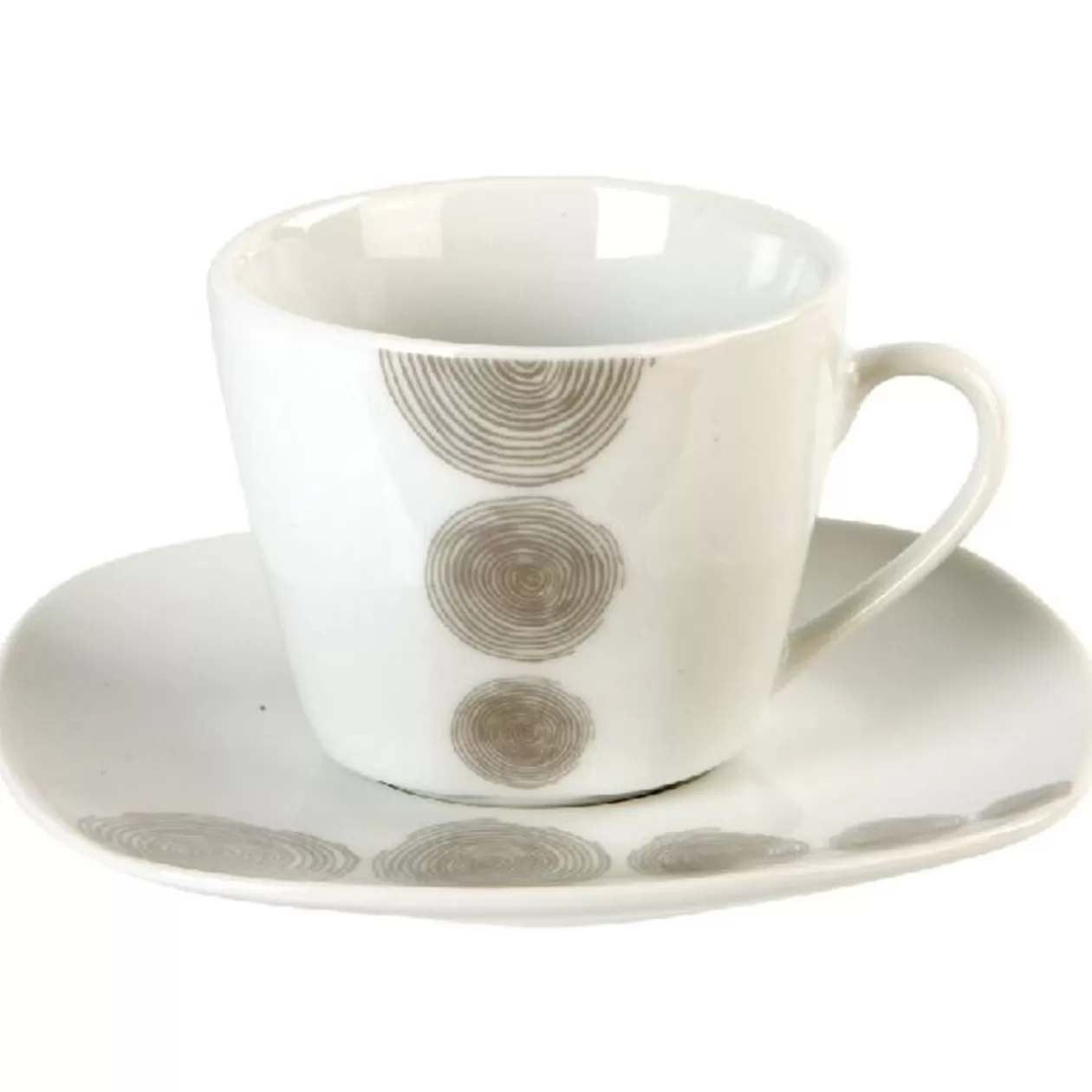 Tasse et sous tasse design tourbillons>Gifi Sale