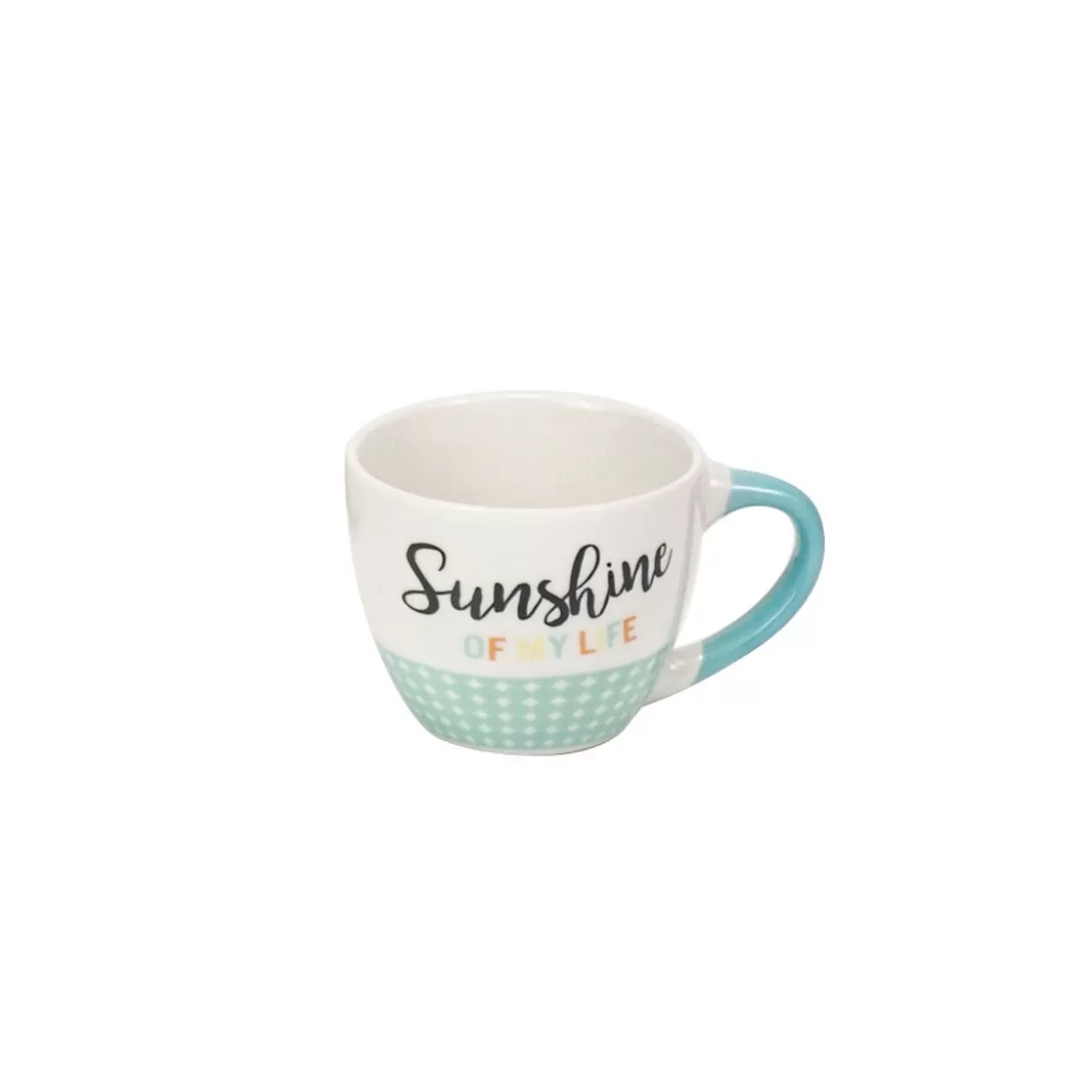Tasse expresso porcelaine bleu inscription "Sunshine of my Life" 9 cl>Gifi Clearance