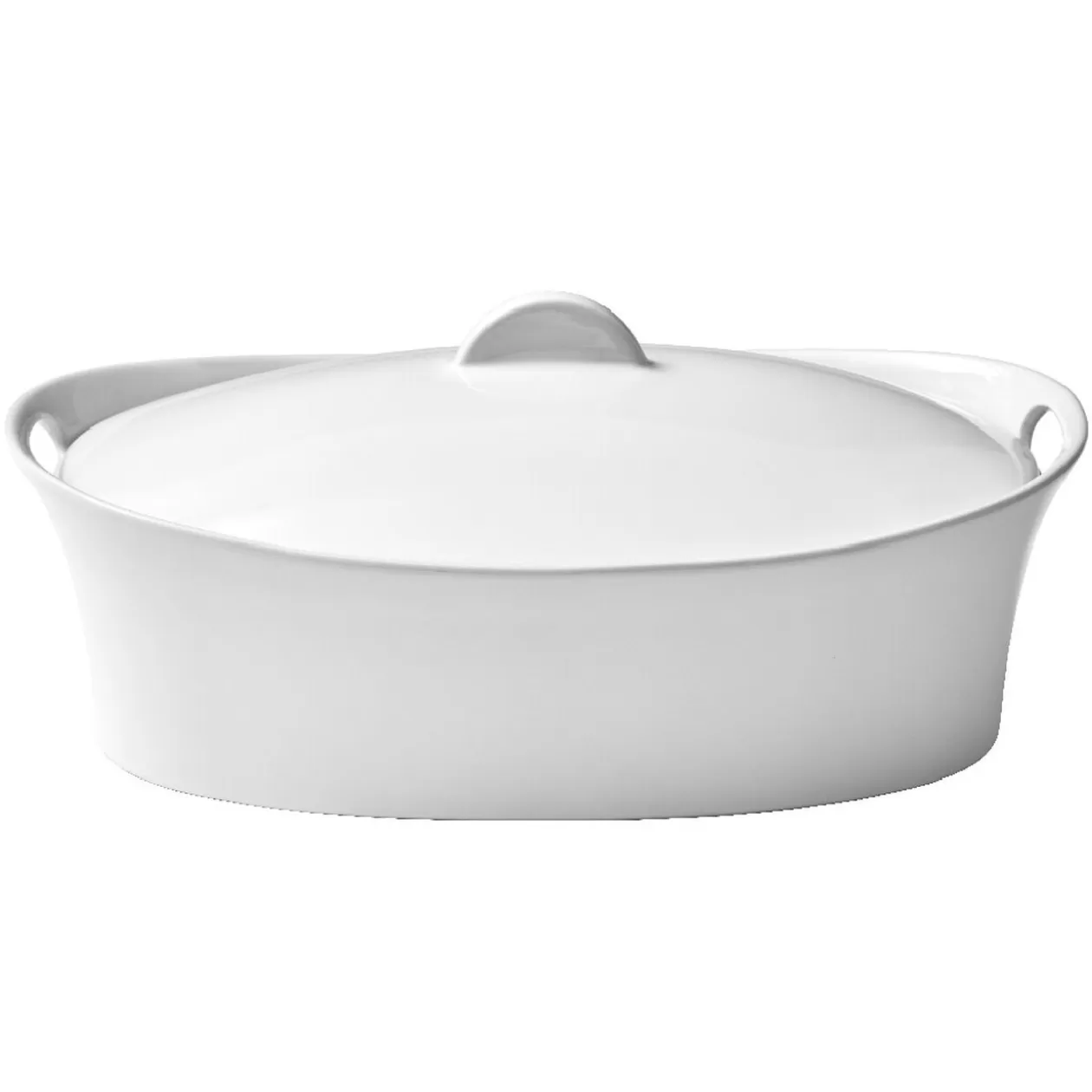 Gifi Terrine avec couvercle ovale blanche< Cuisson