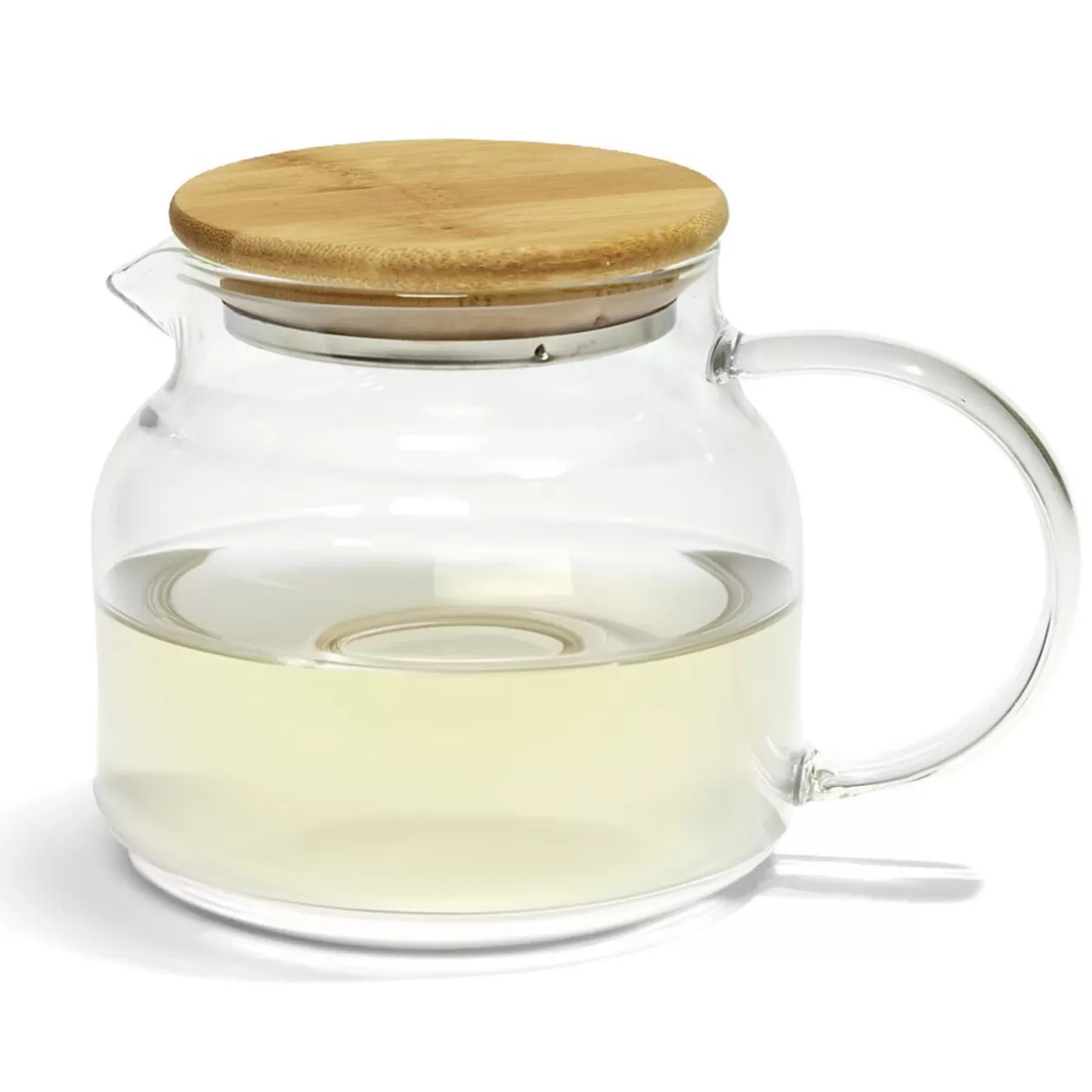 Gifi Théière transparente 640ml couvercle en bois< Vaisselle Et Accessoires De Table