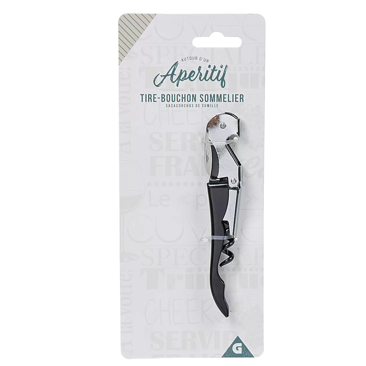 Tire bouchon de sommelier noir argent>Gifi Clearance