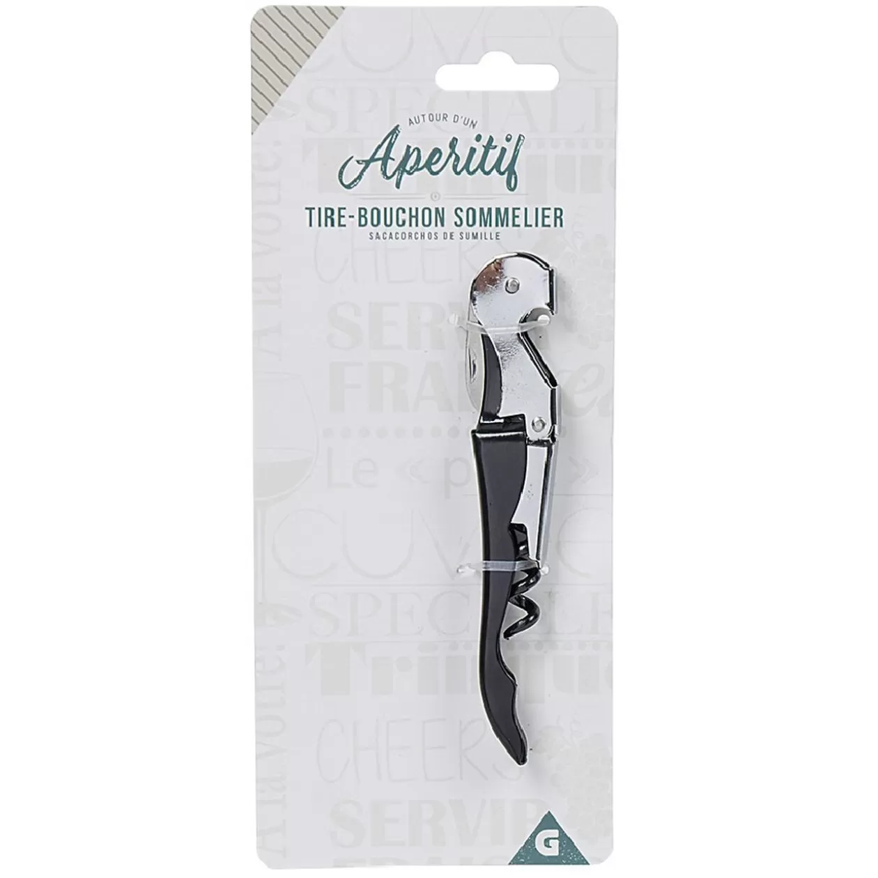Tire bouchon limonadier noir argenté>Gifi Discount